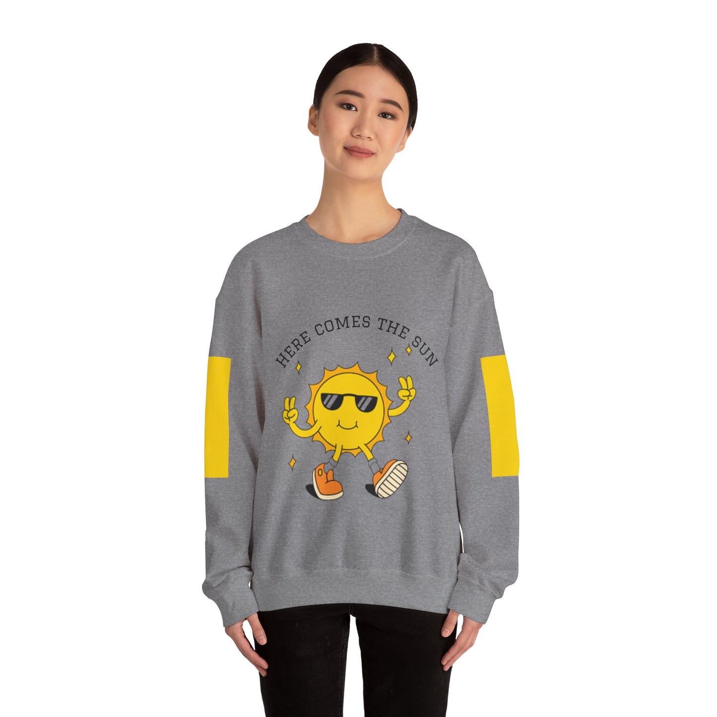 Sunny Vibes Sweatshirt - Bright Unisex Crewneck for Casual Days, Gift for Friends, Spring Fashion, Fun Layering, Sunshine Design