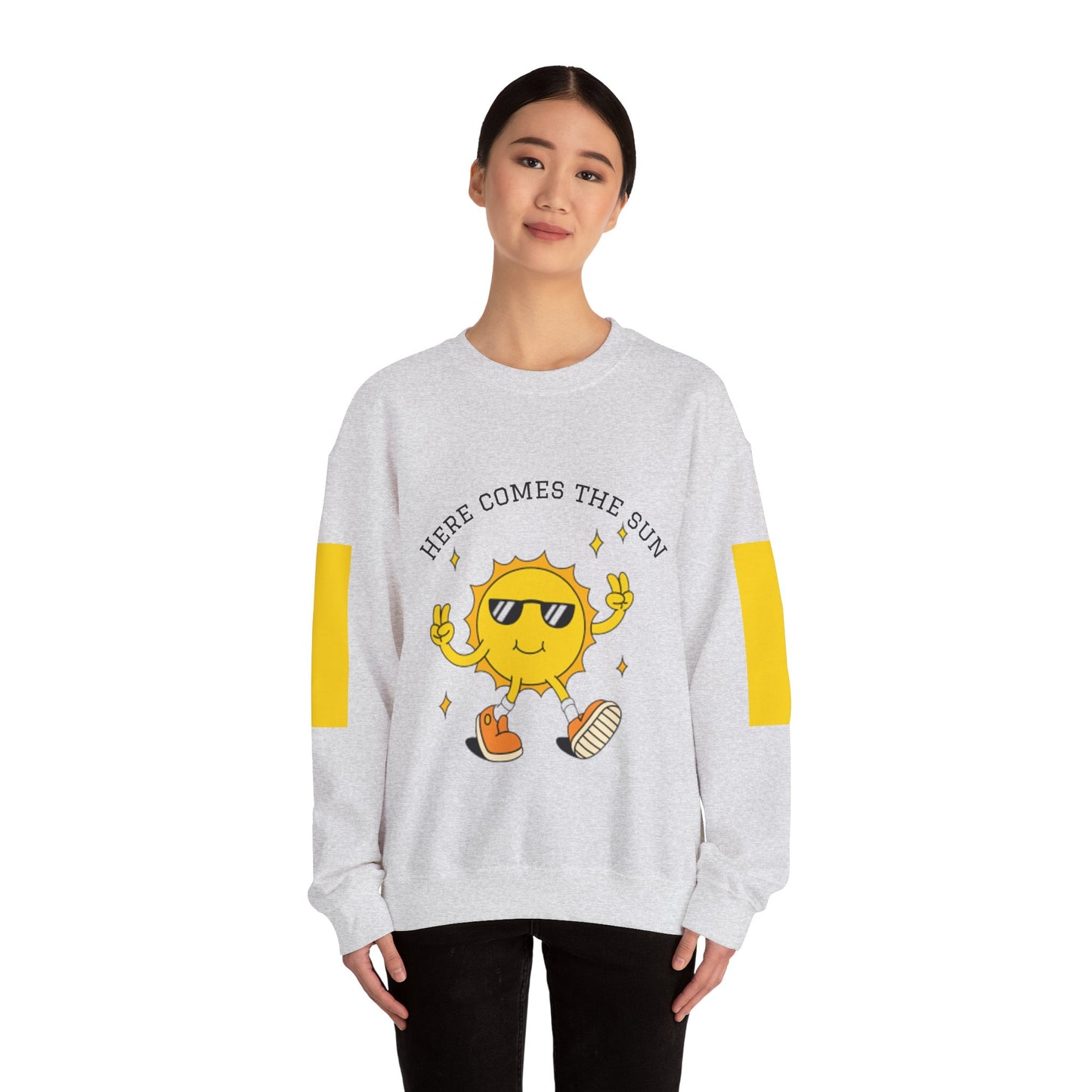 Sunny Vibes Sweatshirt - Bright Unisex Crewneck for Casual Days, Gift for Friends, Spring Fashion, Fun Layering, Sunshine Design