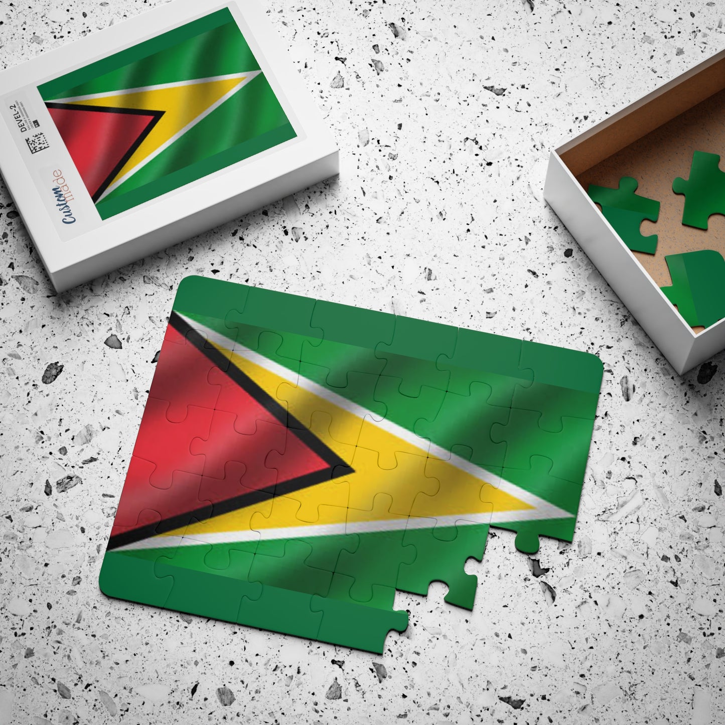 Kids' Puzzle with Guyana Flag Design – Fun Learning Activity for Children, Educational Toy, Travel Game, Birthday Gift, Family Activity