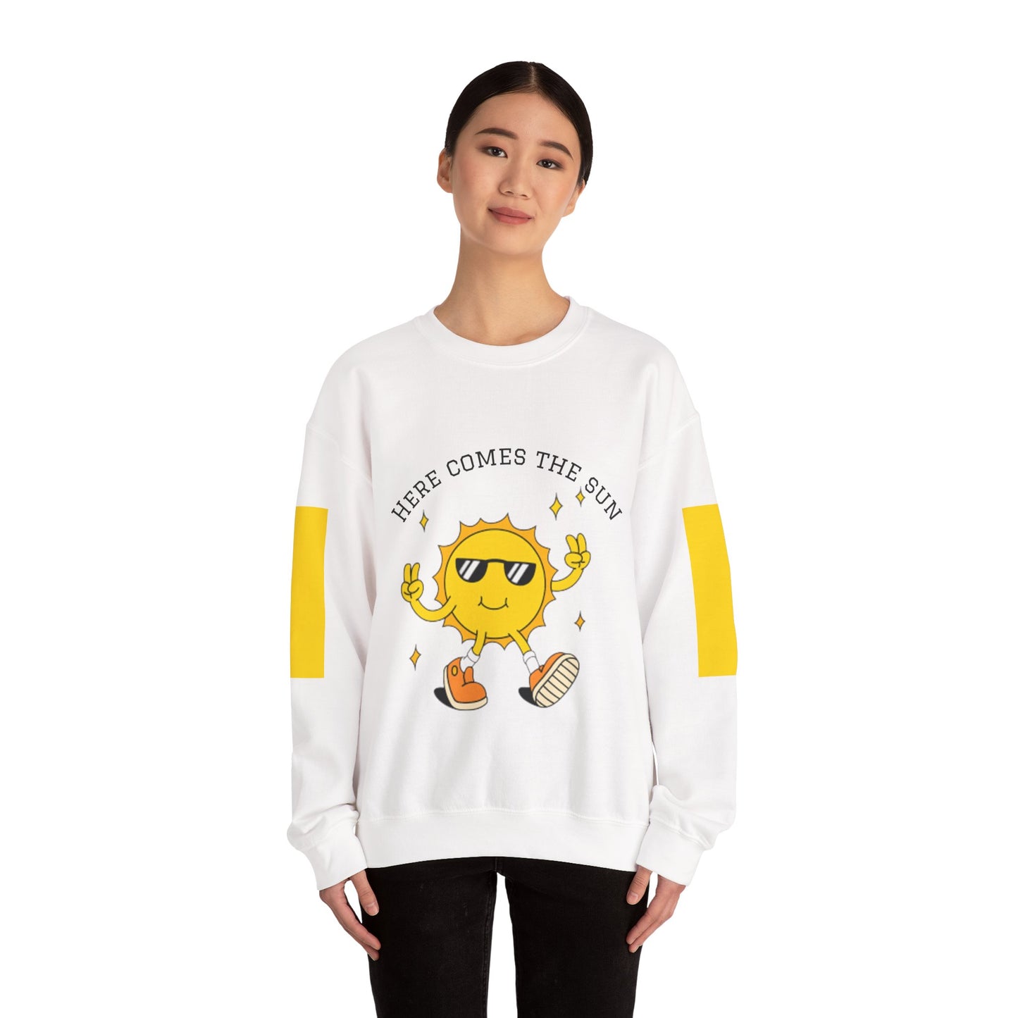 Sunny Vibes Sweatshirt - Bright Unisex Crewneck for Casual Days, Gift for Friends, Spring Fashion, Fun Layering, Sunshine Design