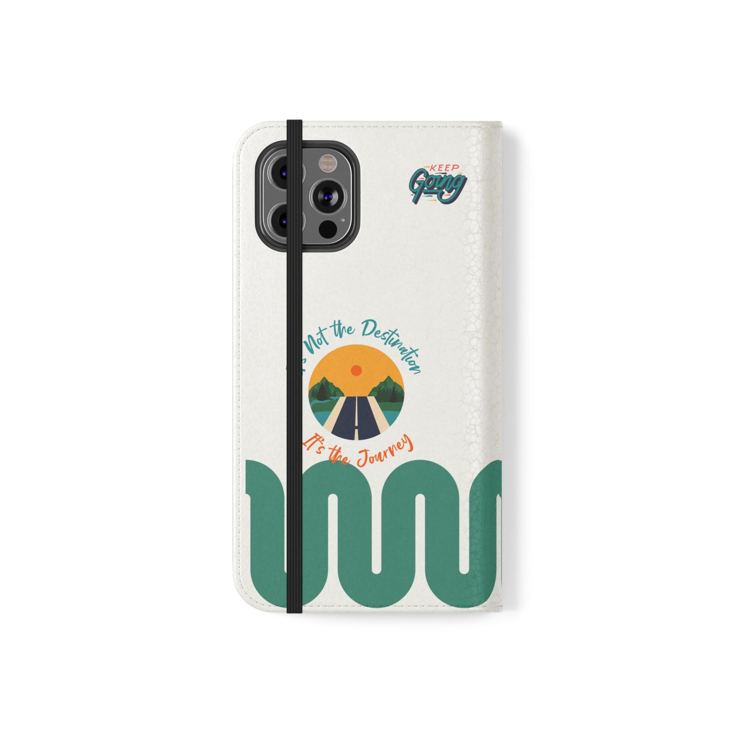 Inspirational Phone Flip Cases - Keep Going: Travel Lovers, Motivational Gifts, Phone Accessories, Road Trip Essentials, Adventure Gear