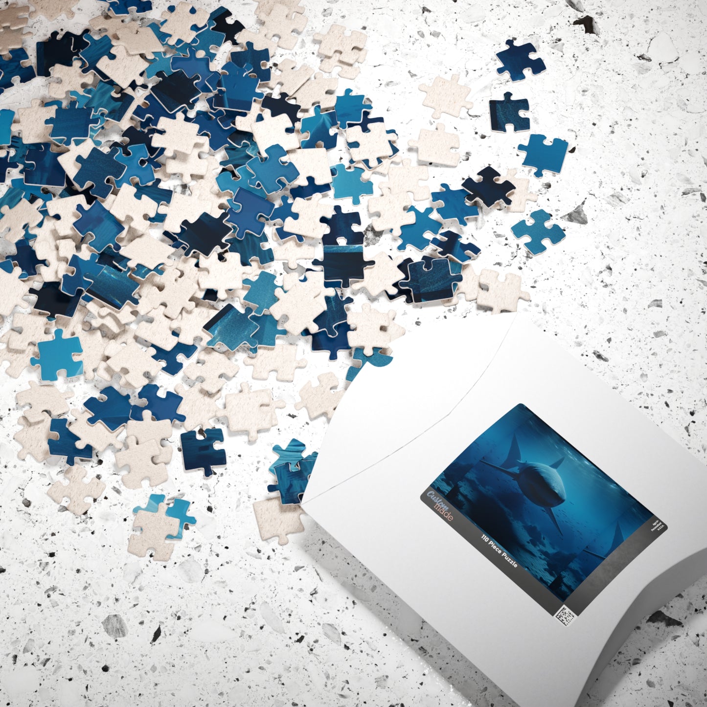 Ocean Life Puzzle - Perfect for Shark Lovers, Family Fun, Educational Activity, Gift for Holidays, 110 to 1014-Piece Options