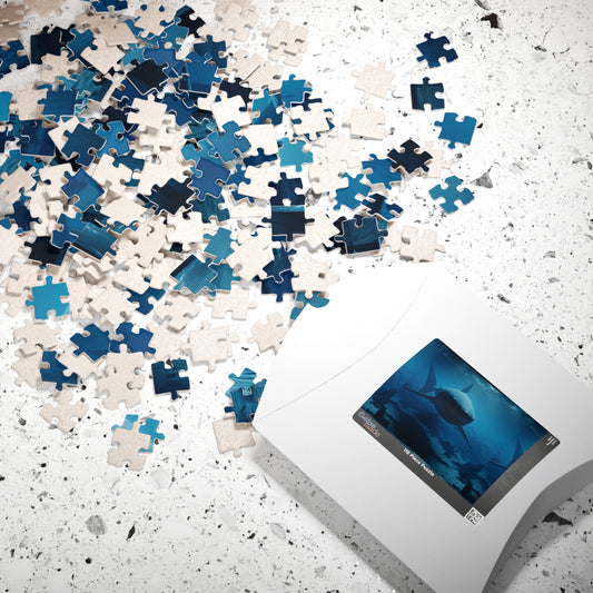 Ocean Life Puzzle - Perfect for Shark Lovers, Family Fun, Educational Activity, Gift for Holidays, 110 to 1014-Piece Options