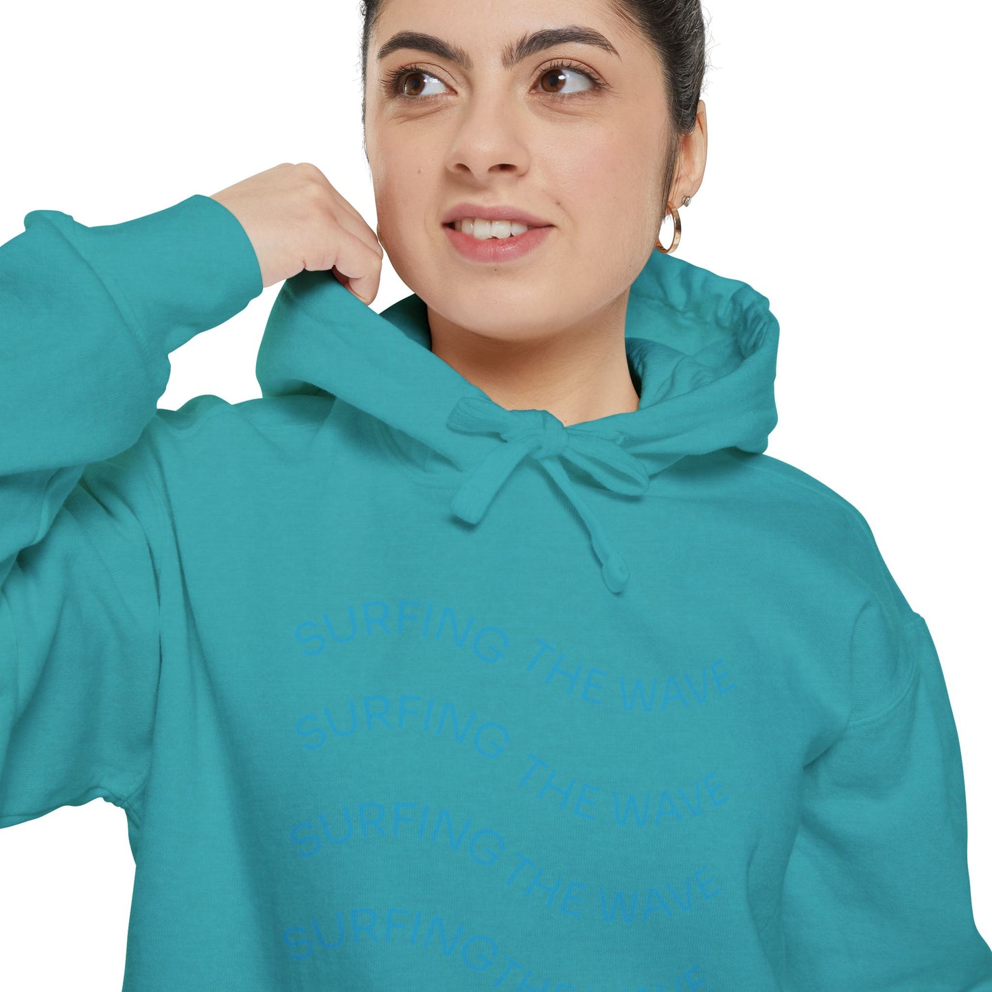 Surfing Wave Hoodie, Beachwear, Unisex Pullover, Casual Streetwear, Gift for Surfers, Summer Fashion