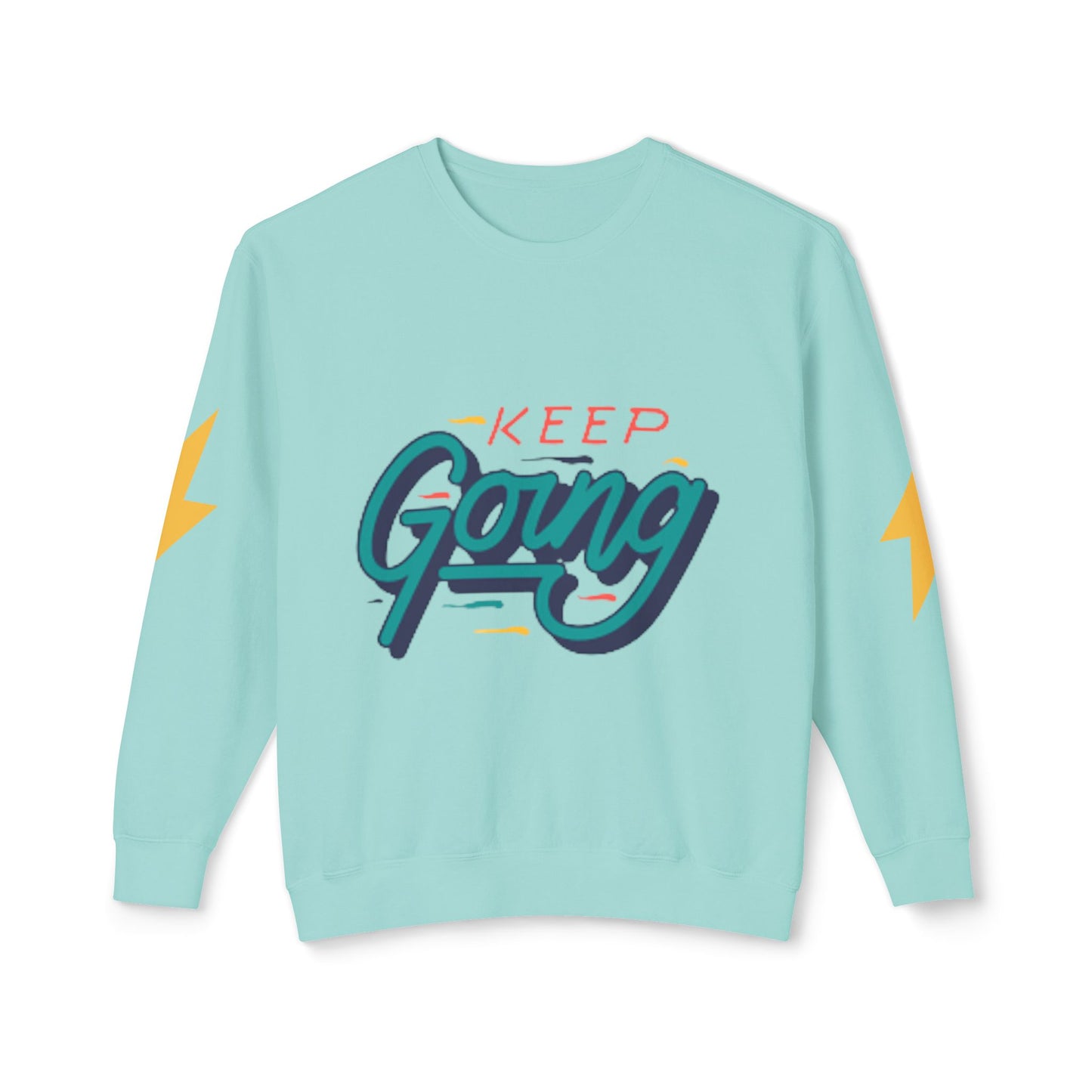 Motivational Unisex Lightweight Crewneck Sweatshirt - Keep Going, Casual Wear, Gift for Friends, Daily Inspiration, Positive Vibe, [...]