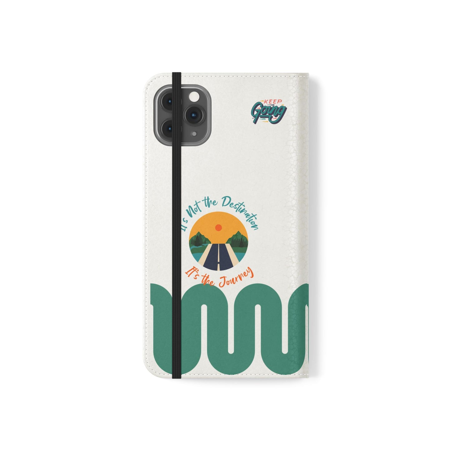 Inspirational Phone Flip Cases - Keep Going: Travel Lovers, Motivational Gifts, Phone Accessories, Road Trip Essentials, Adventure Gear