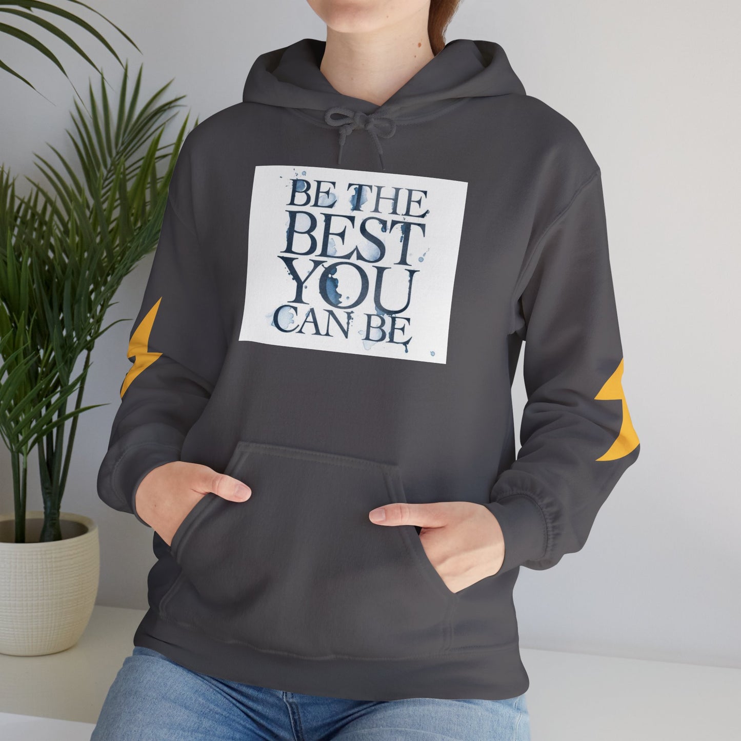 Inspirational Quote Hoodie, Motivation Sweatshirt, Unisex Gift, Cozy Casual Wear, Perfect for Holidays, Be The Best You Can Be