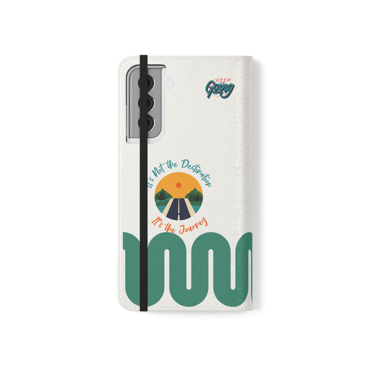 Inspirational Phone Flip Cases - Keep Going: Travel Lovers, Motivational Gifts, Phone Accessories, Road Trip Essentials, Adventure Gear