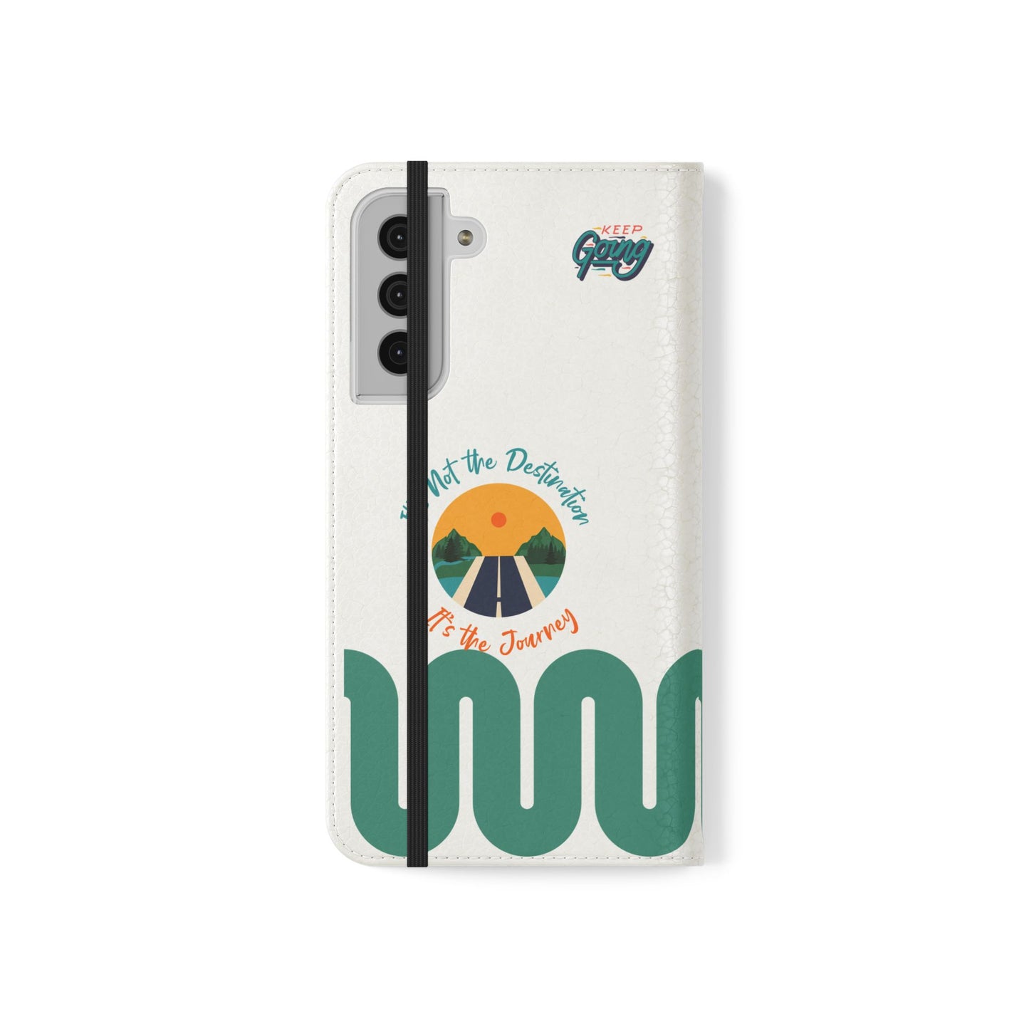 Inspirational Phone Flip Cases - Keep Going: Travel Lovers, Motivational Gifts, Phone Accessories, Road Trip Essentials, Adventure Gear
