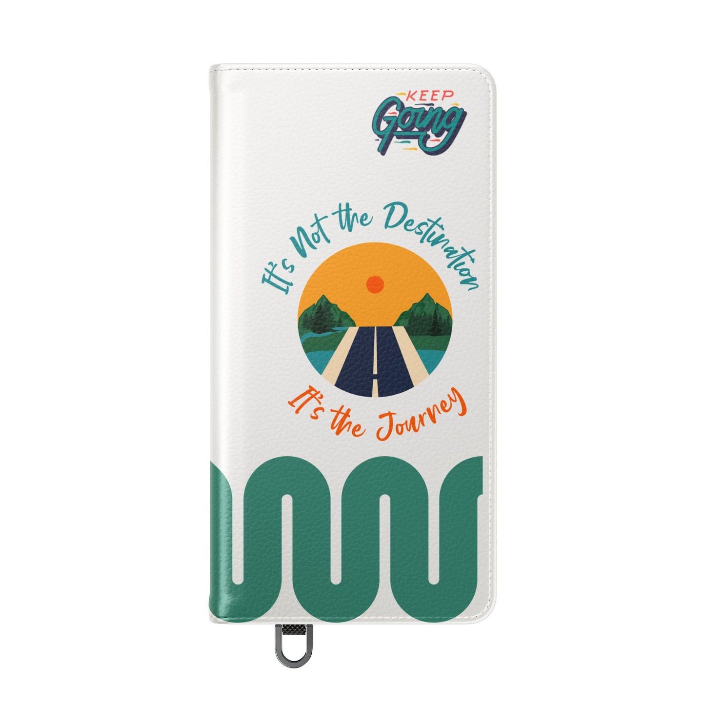 Inspirational Phone Flip Cases - Keep Going: Travel Lovers, Motivational Gifts, Phone Accessories, Road Trip Essentials, Adventure Gear