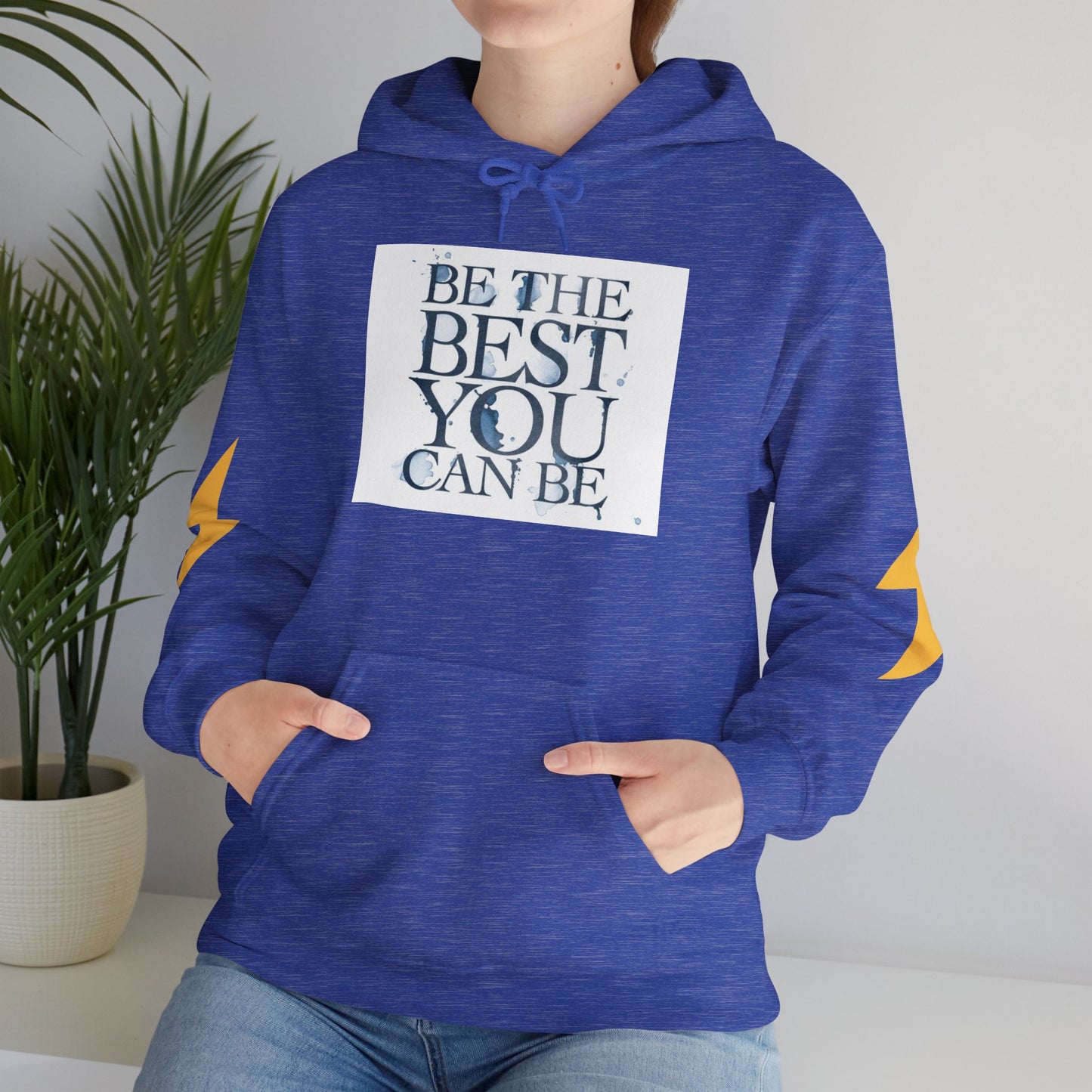 Inspirational Quote Hoodie, Motivation Sweatshirt, Unisex Gift, Cozy Casual Wear, Perfect for Holidays, Be The Best You Can Be