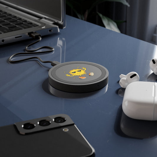 Sunny Vibe Wireless Charging Pad, Cute Sun Charger, Gifts for Tech Lovers, Desk Accessories, Eco-Friendly Phone Charger