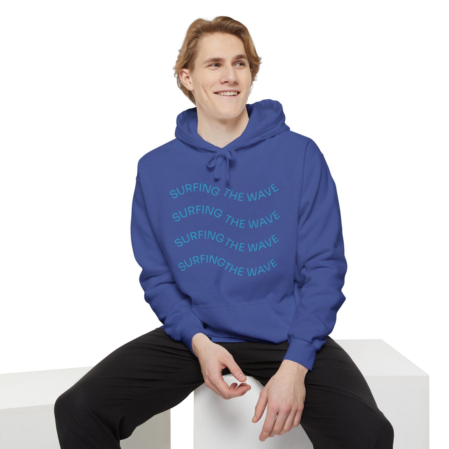 Surfing Wave Hoodie, Beachwear, Unisex Pullover, Casual Streetwear, Gift for Surfers, Summer Fashion