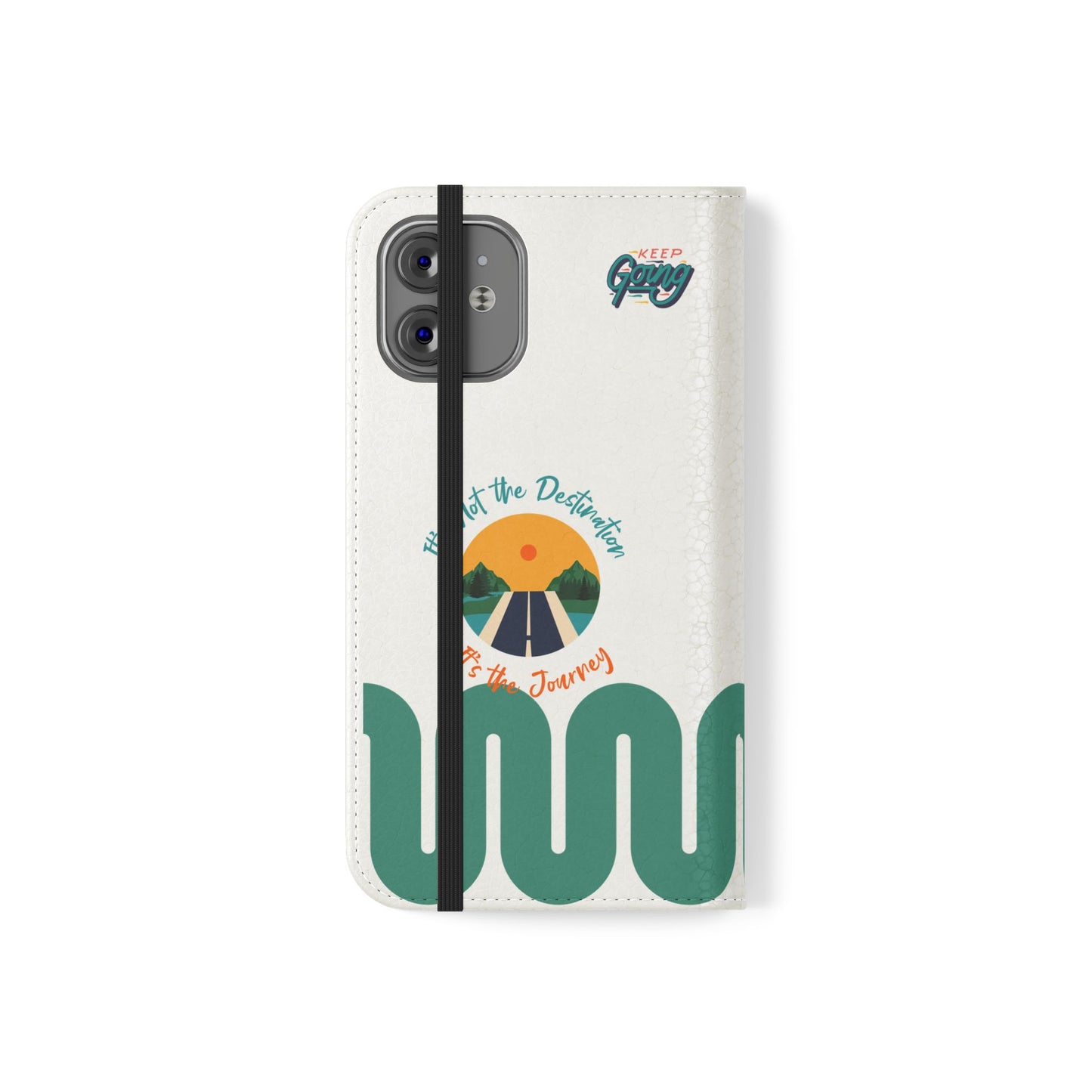 Inspirational Phone Flip Cases - Keep Going: Travel Lovers, Motivational Gifts, Phone Accessories, Road Trip Essentials, Adventure Gear