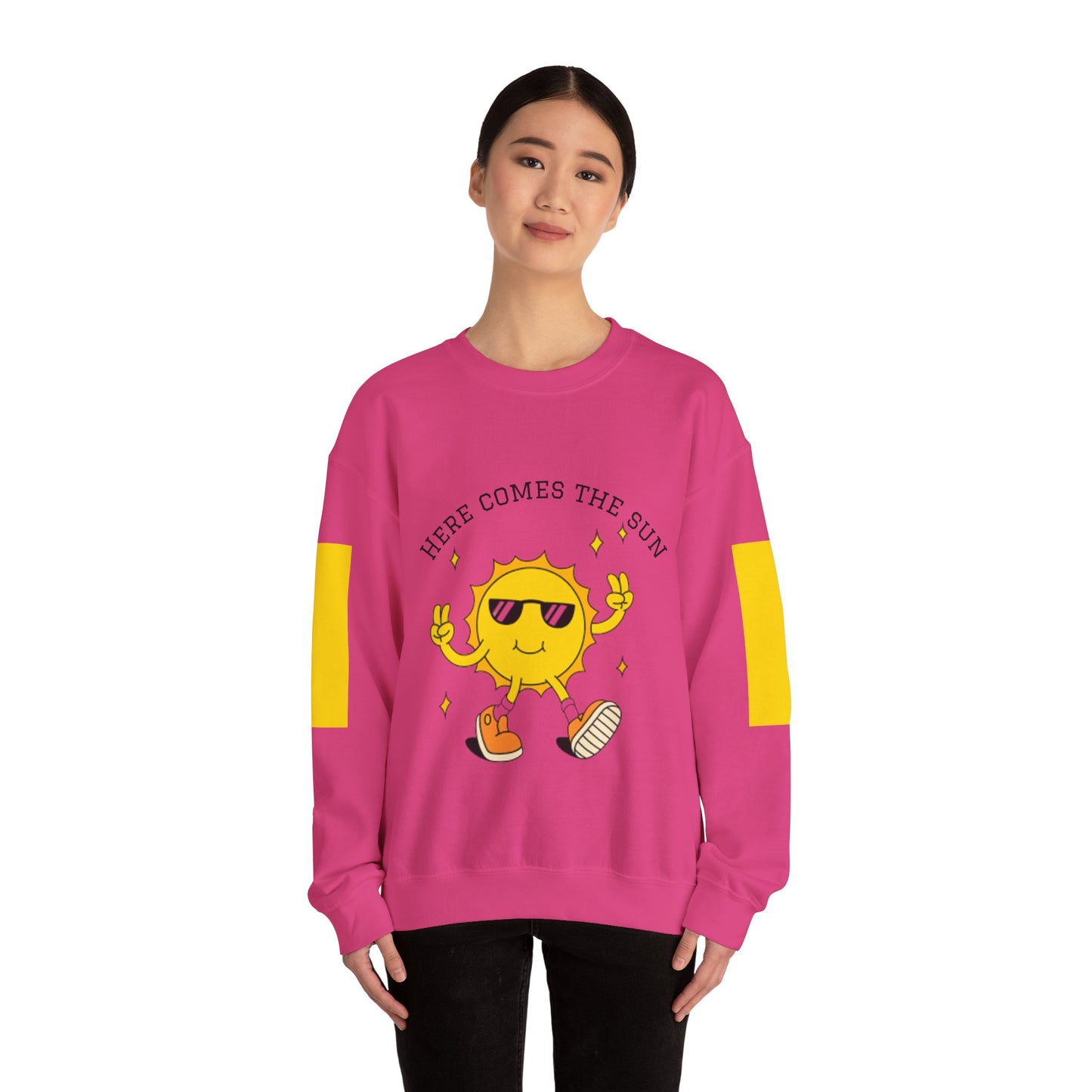 Sunny Vibes Sweatshirt - Bright Unisex Crewneck for Casual Days, Gift for Friends, Spring Fashion, Fun Layering, Sunshine Design
