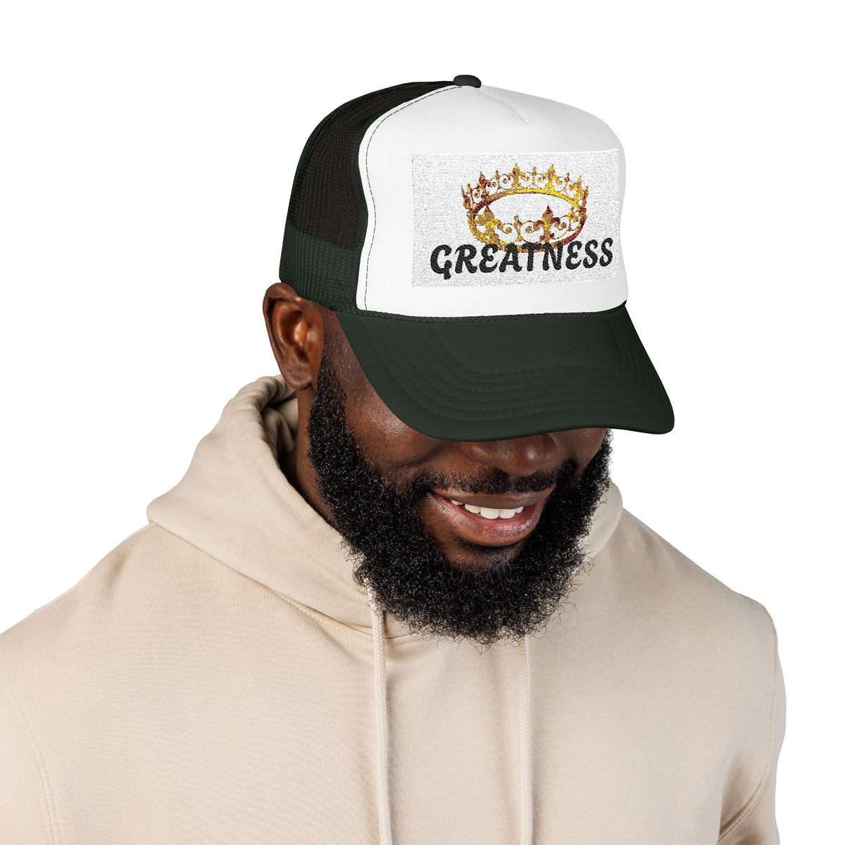Greatness Hat — Foam Mesh Snapback Cap