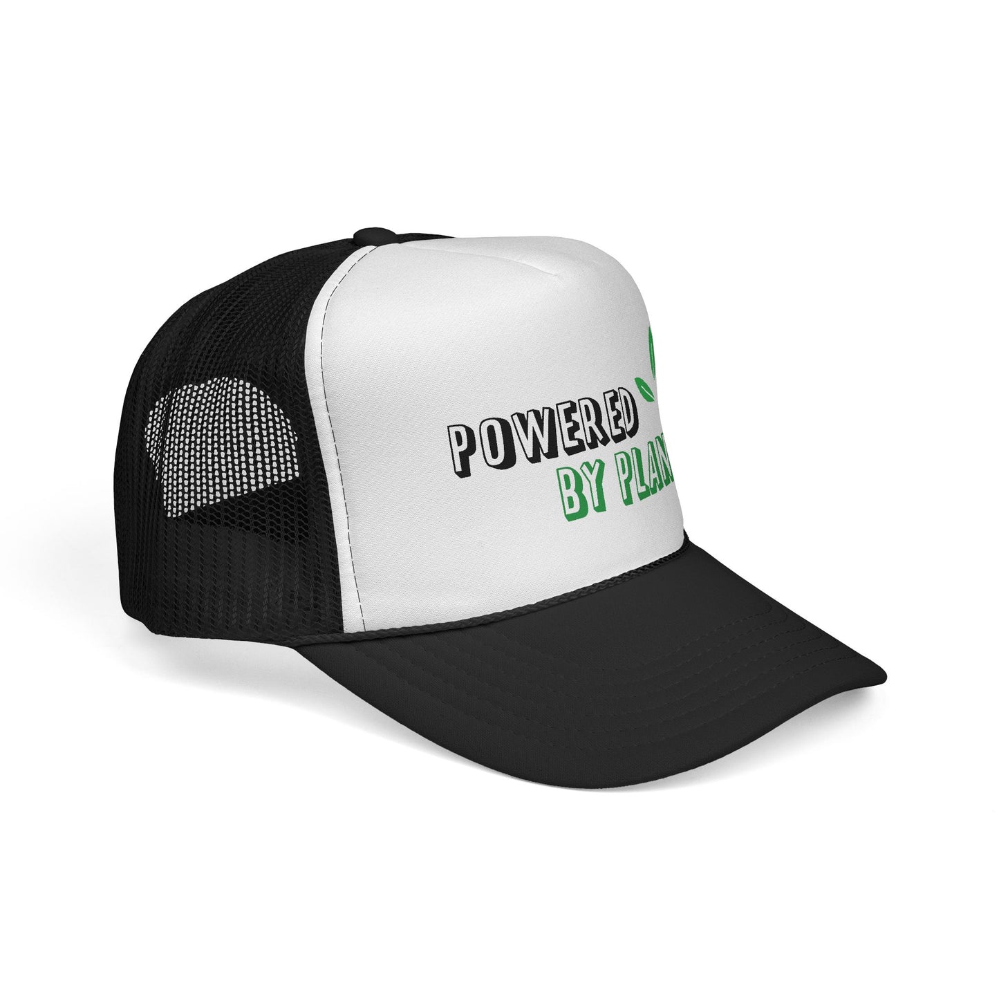 Eco-Friendly Trucker Cap - Powered by Plants, Sustainable Gift, Casual Hat for Plant Lovers, Gardening Accessory, Everyday Wear, Earth Day
