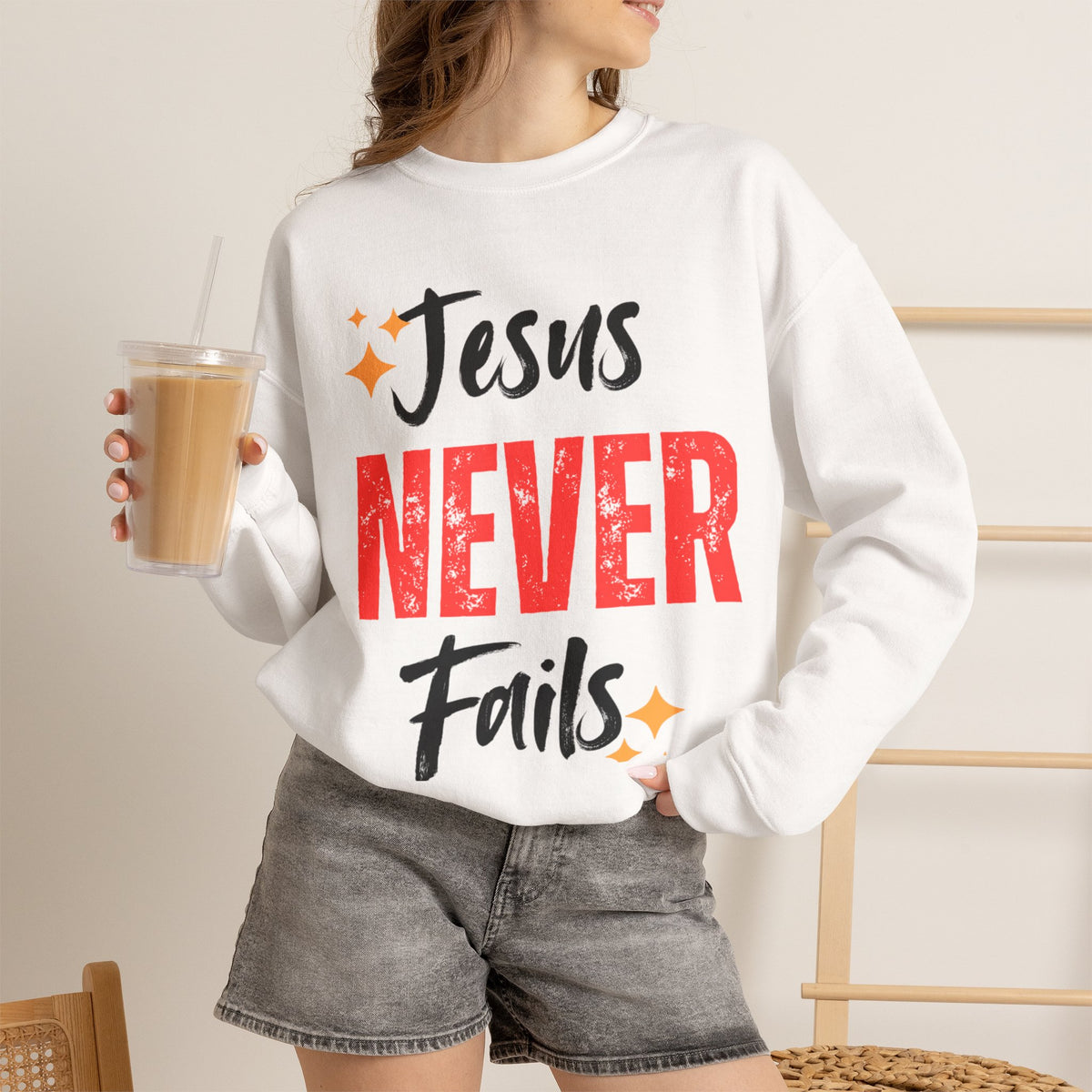 Jesus Never Fails Sweatshirt
