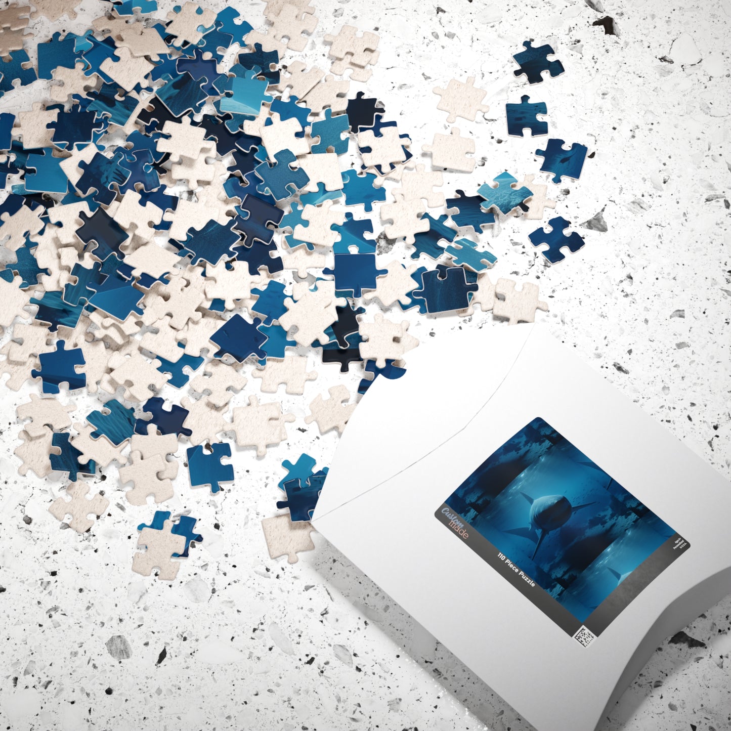 Ocean Life Puzzle - Perfect for Shark Lovers, Family Fun, Educational Activity, Gift for Holidays, 110 to 1014-Piece Options
