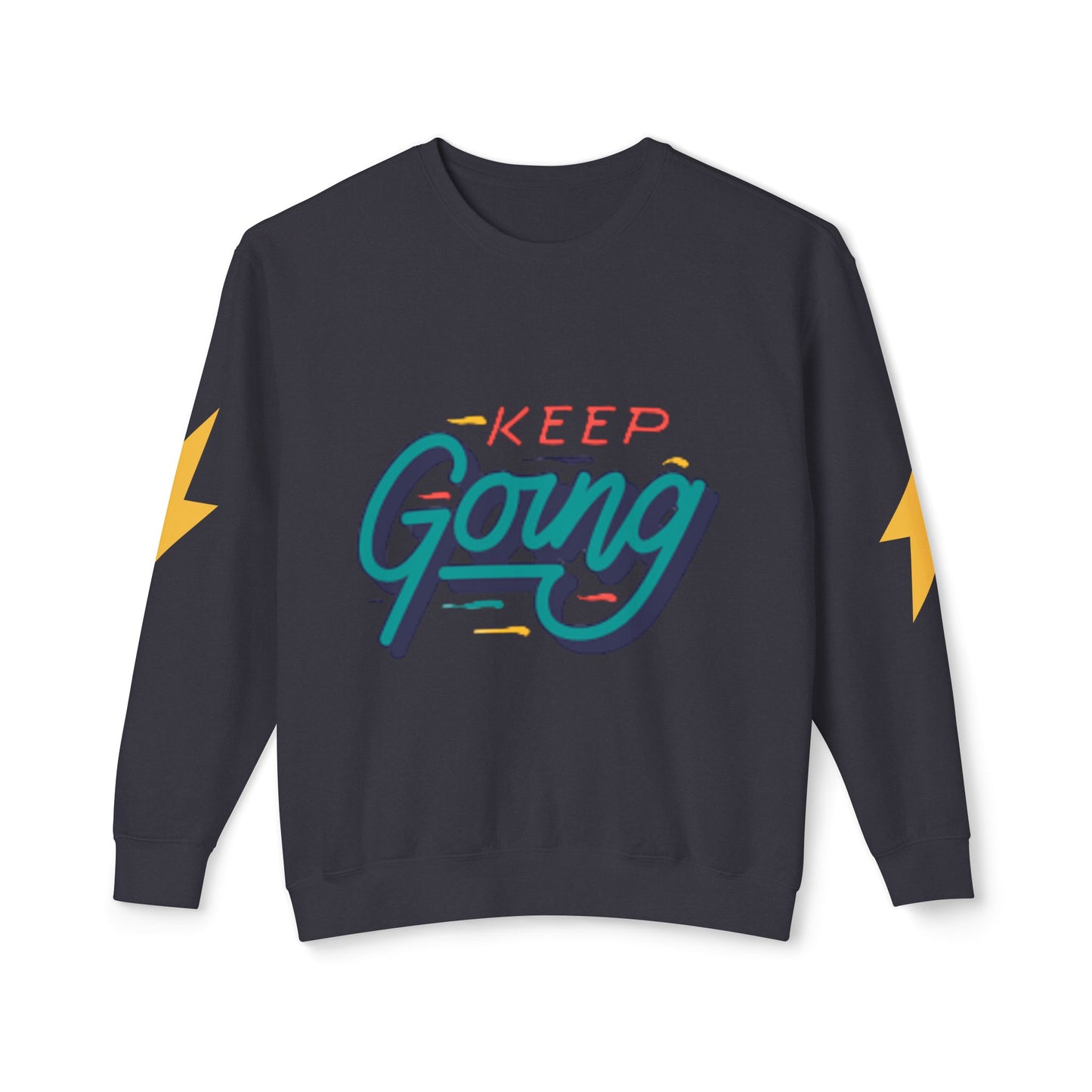 Motivational Unisex Lightweight Crewneck Sweatshirt - Keep Going, Casual Wear, Gift for Friends, Daily Inspiration, Positive Vibe, [...]