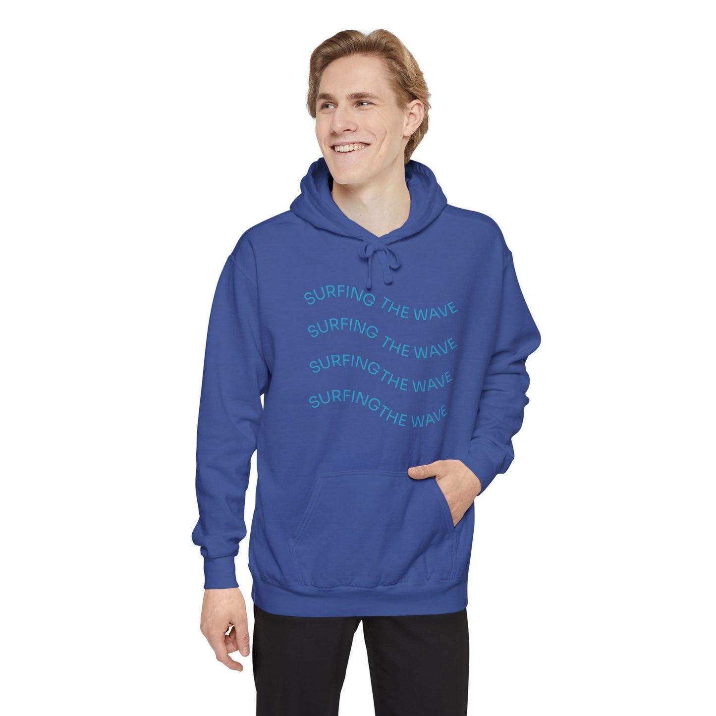 Surfing Wave Hoodie, Beachwear, Unisex Pullover, Casual Streetwear, Gift for Surfers, Summer Fashion