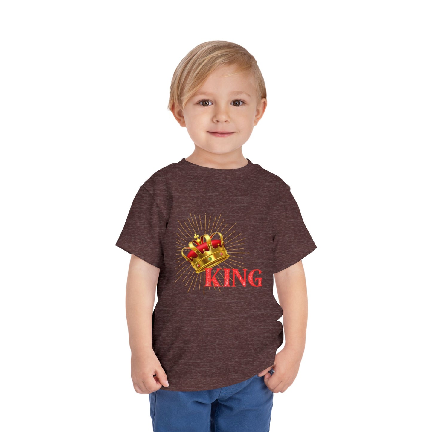 Toddler King Tee - Celebrate Royalty, Birthday Gift, Cute Toddler Shirt, Crown Design, Fun Casual Wear, Kids Apparel
