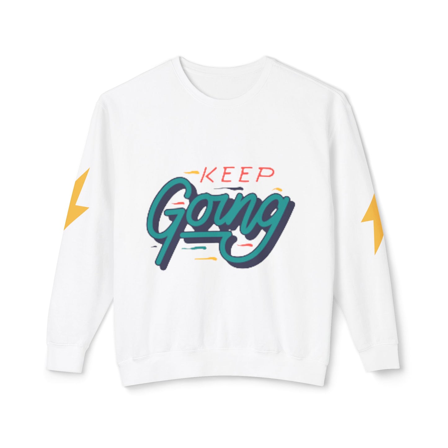 Motivational Unisex Lightweight Crewneck Sweatshirt - Keep Going, Casual Wear, Gift for Friends, Daily Inspiration, Positive Vibe, [...]