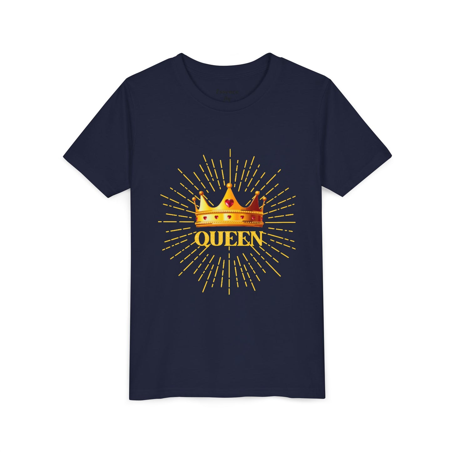 Queen Youth Short Sleeve Tee, Kids Crown Shirt, Birthday Gift for Girls, Cute Casual Wear, Royalty Themed Tee, Celebratory Apparel