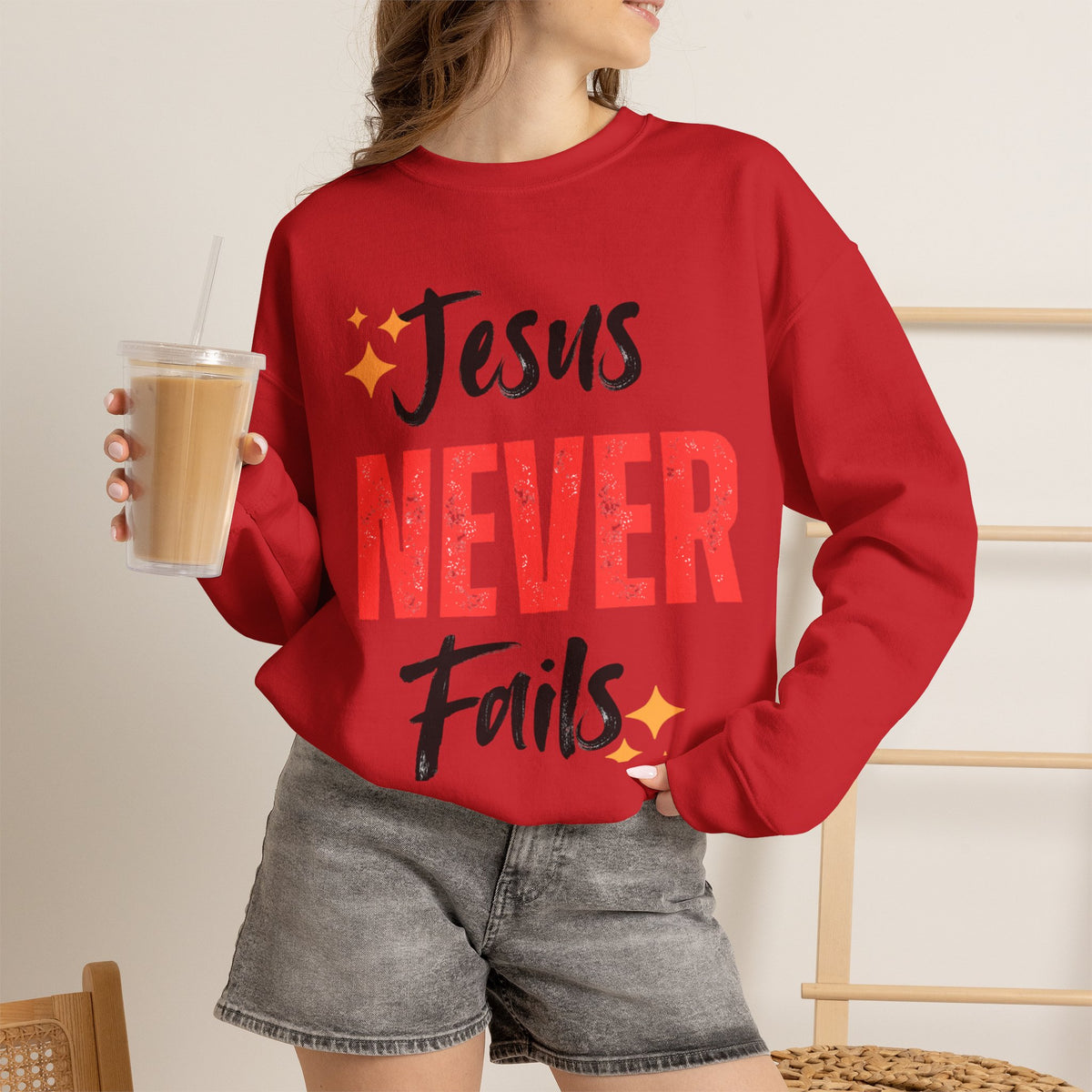 Jesus Never Fails Sweatshirt
