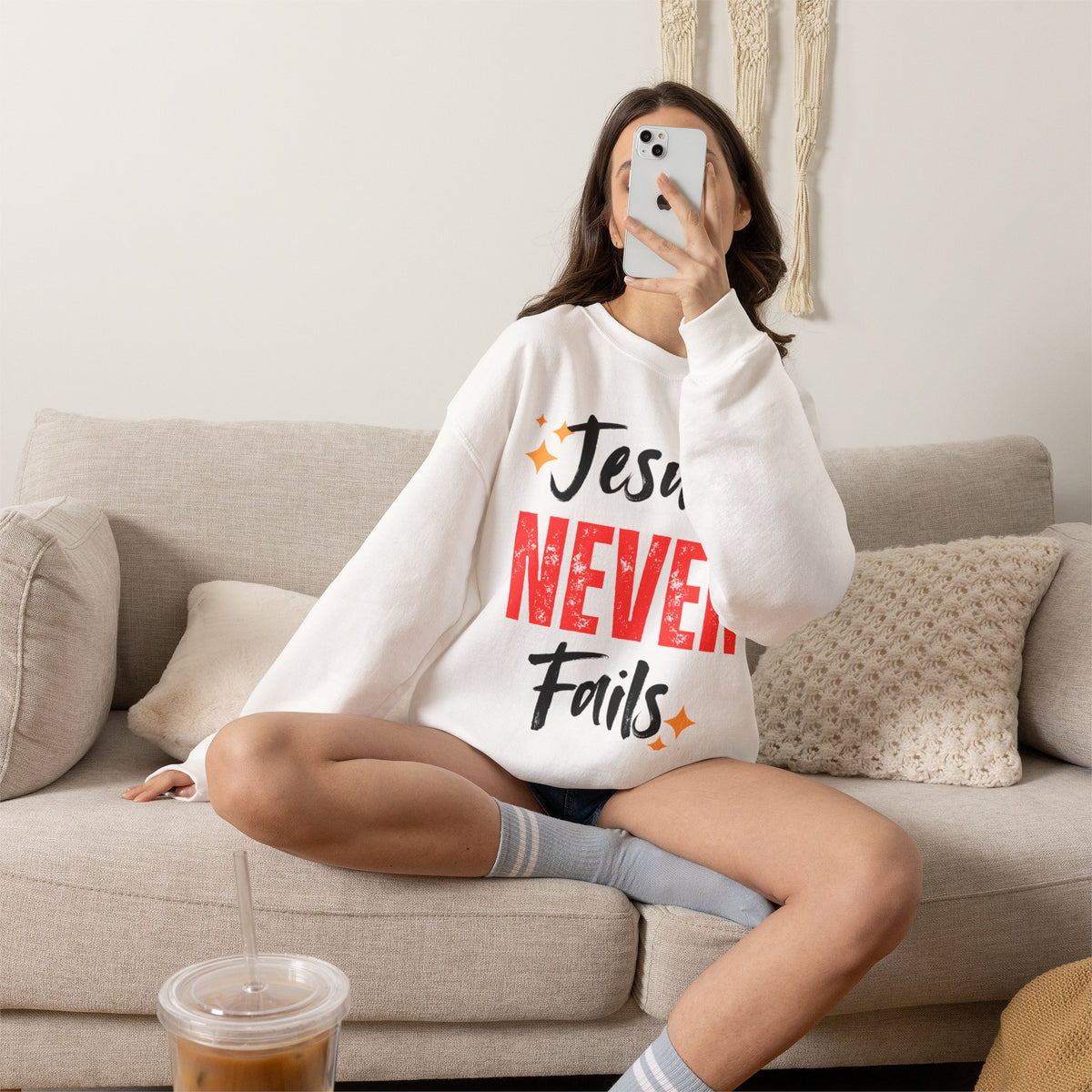 Jesus Never Fails Sweatshirt