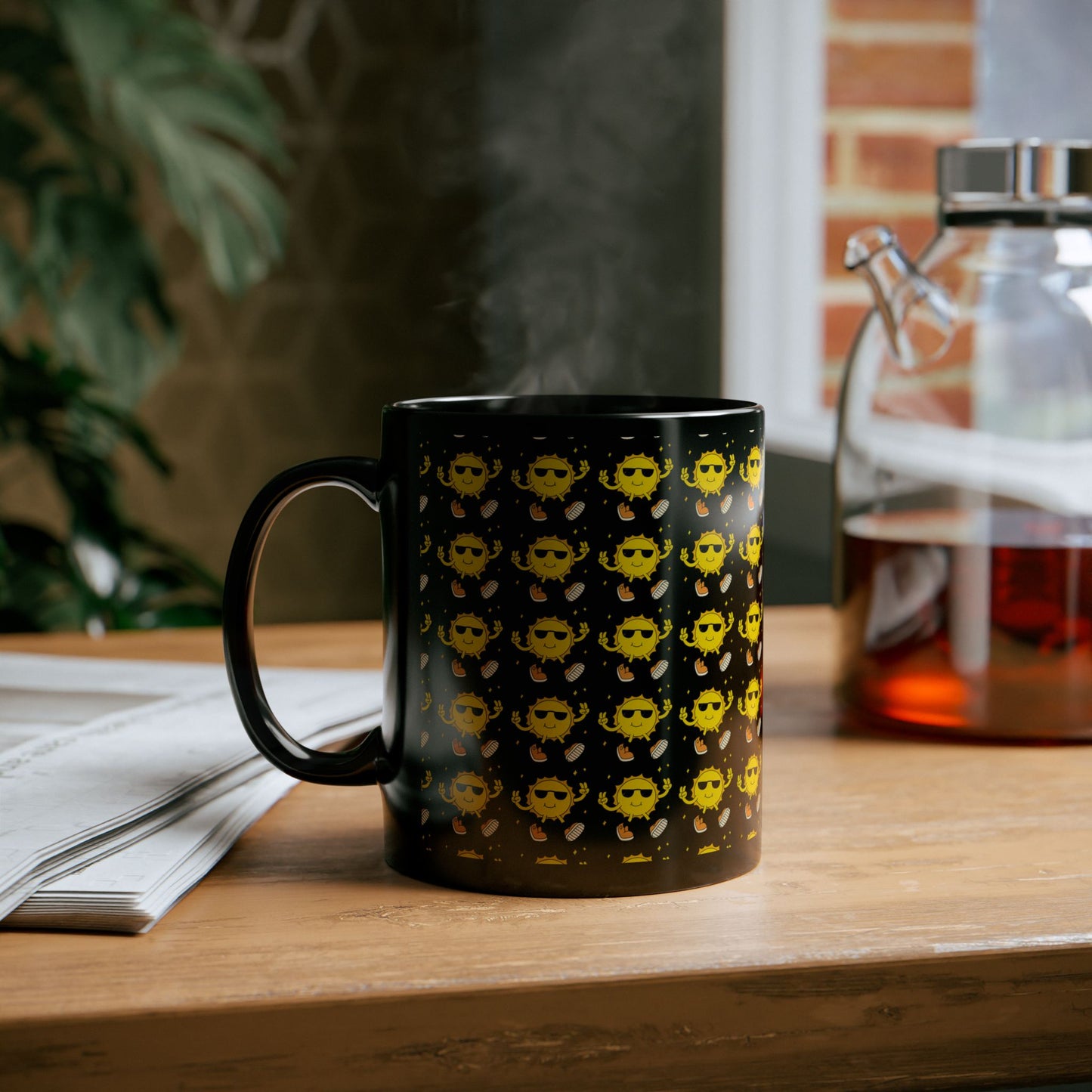 Vibrant Cartoon Illustration Mug - Perfect for Coffee Lovers, Gift for Friends, Quirky Kitchen Decor, Unique Birthday Gift, Fun Collectible