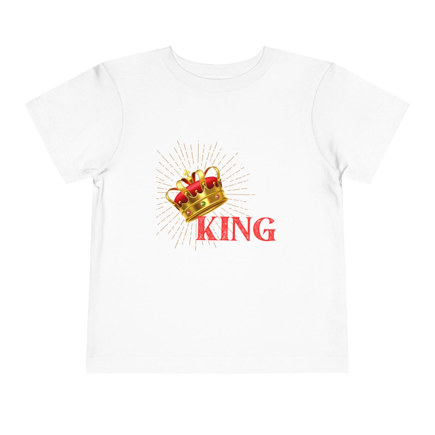 Toddler King Tee - Celebrate Royalty, Birthday Gift, Cute Toddler Shirt, Crown Design, Fun Casual Wear, Kids Apparel