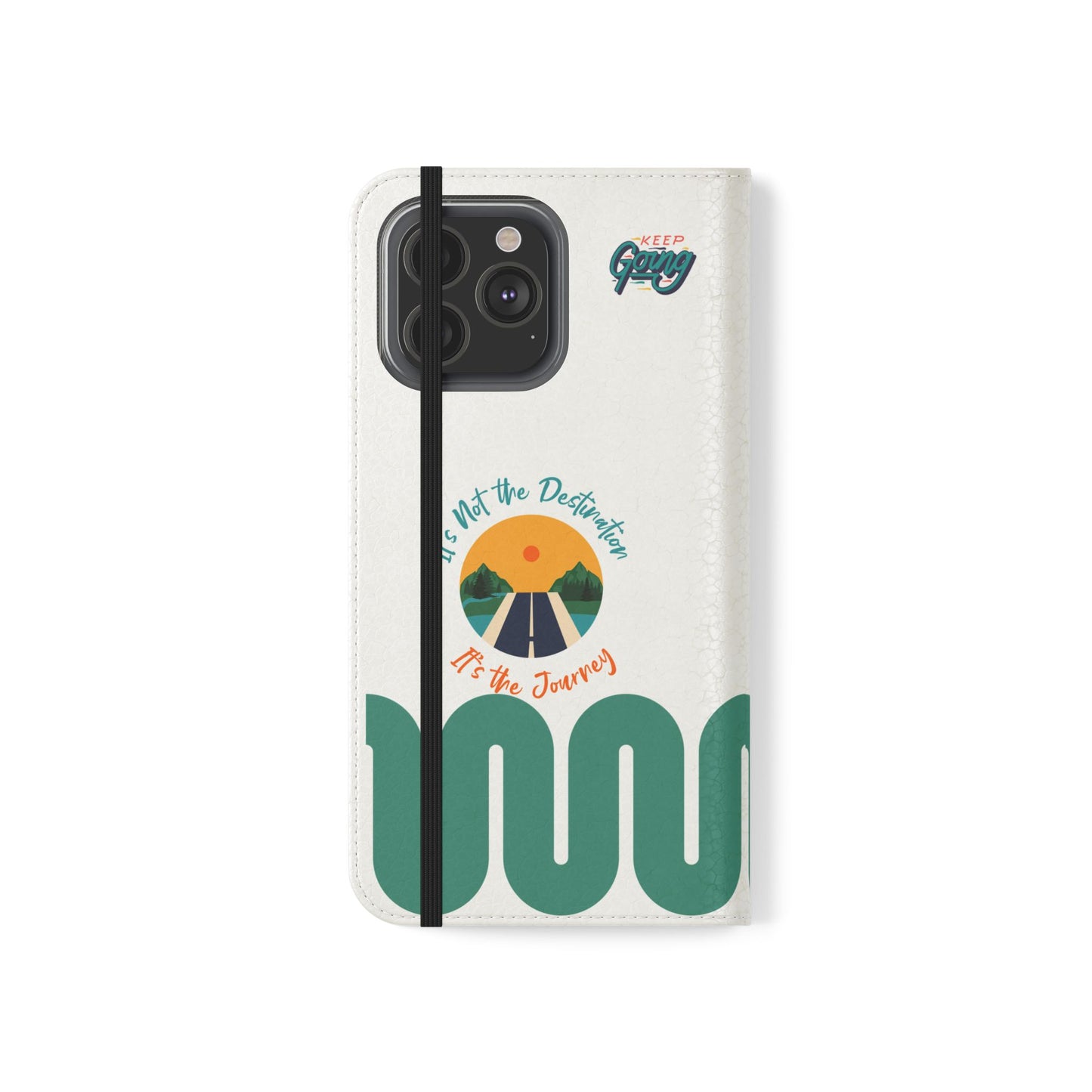Inspirational Phone Flip Cases - Keep Going: Travel Lovers, Motivational Gifts, Phone Accessories, Road Trip Essentials, Adventure Gear