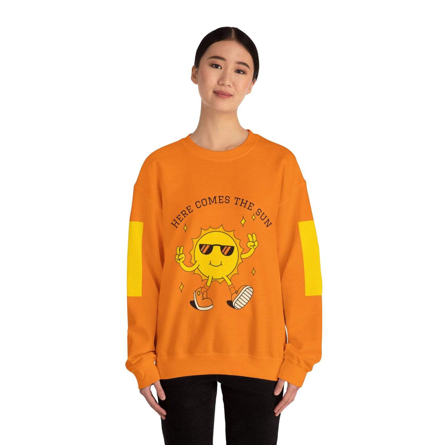 Sunny Vibes Sweatshirt - Bright Unisex Crewneck for Casual Days, Gift for Friends, Spring Fashion, Fun Layering, Sunshine Design