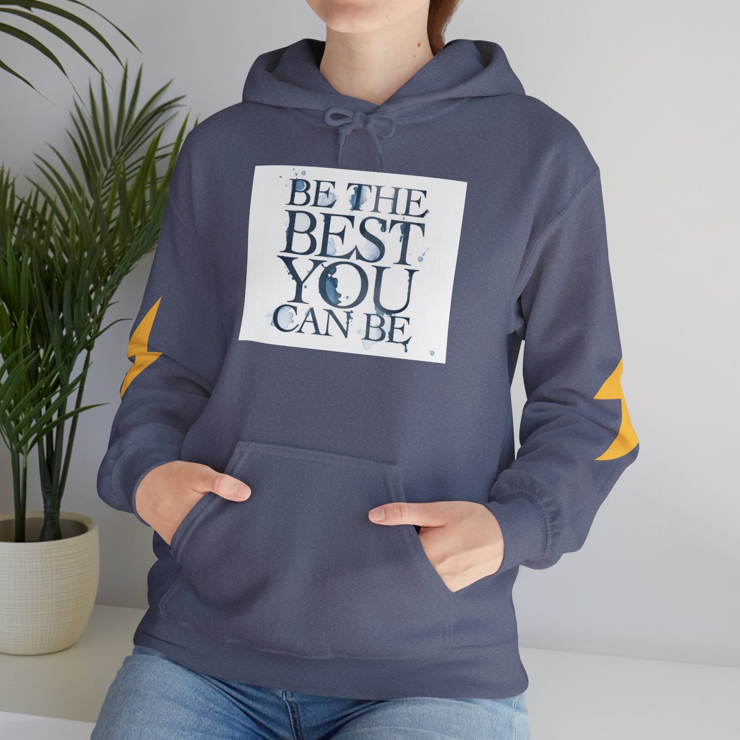 Inspirational Quote Hoodie, Motivation Sweatshirt, Unisex Gift, Cozy Casual Wear, Perfect for Holidays, Be The Best You Can Be