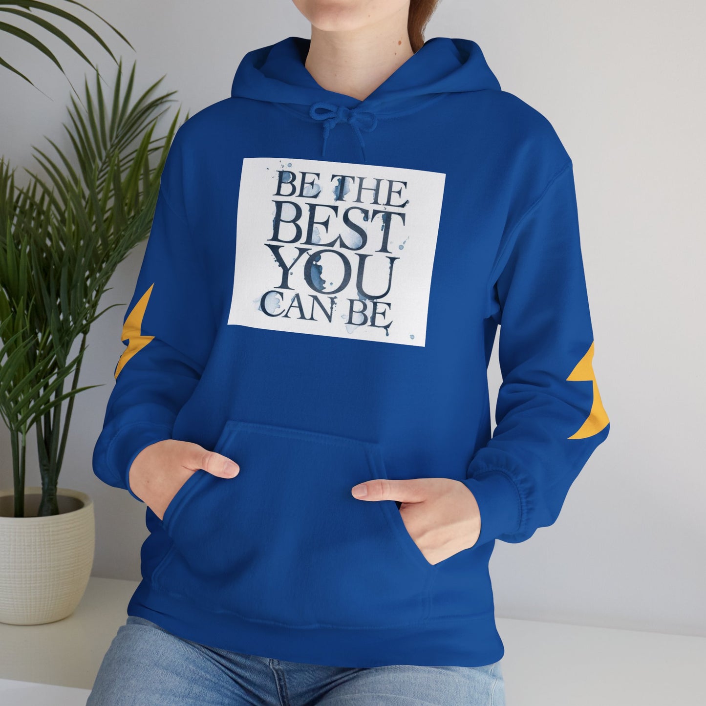 Inspirational Quote Hoodie, Motivation Sweatshirt, Unisex Gift, Cozy Casual Wear, Perfect for Holidays, Be The Best You Can Be