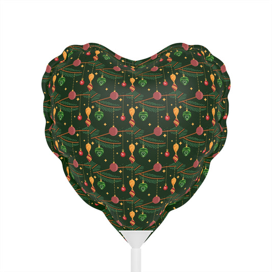 Christmas Print Balloons (Round and Heart-shaped) 6&quot; Decorations