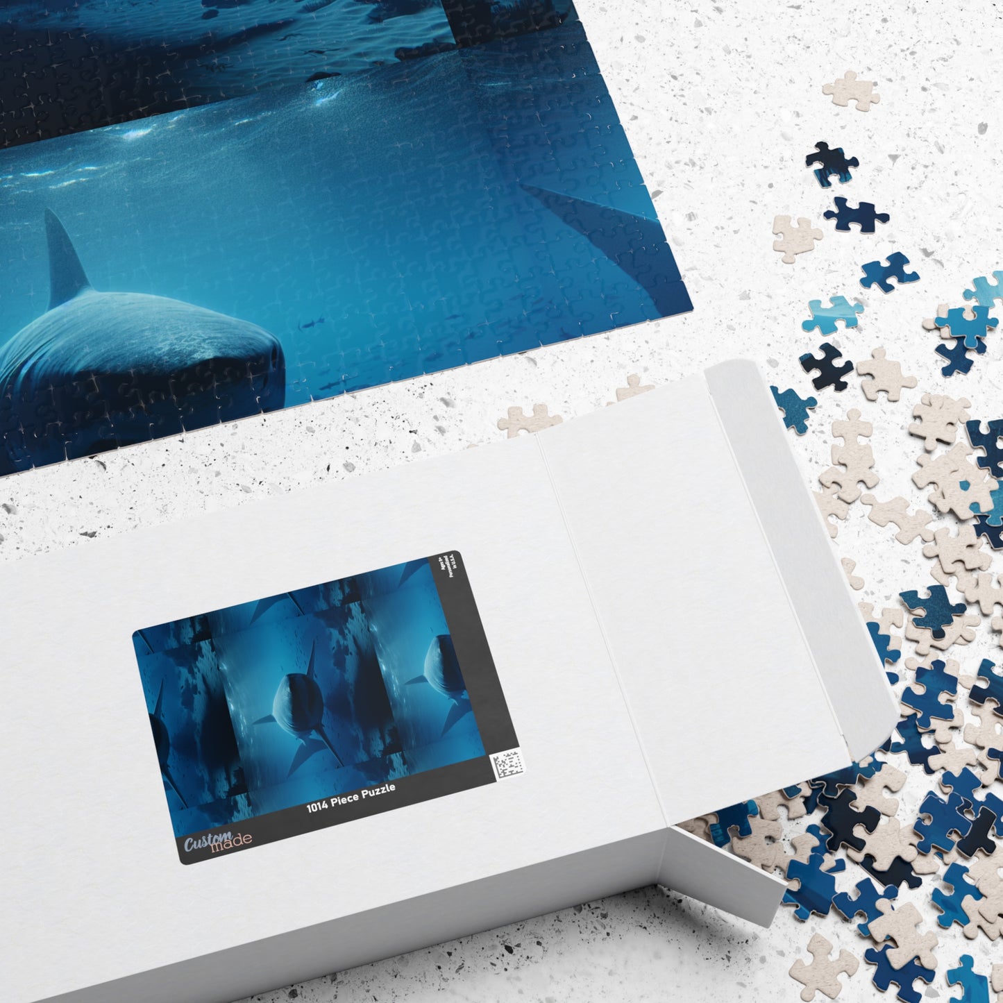 Ocean Life Puzzle - Perfect for Shark Lovers, Family Fun, Educational Activity, Gift for Holidays, 110 to 1014-Piece Options