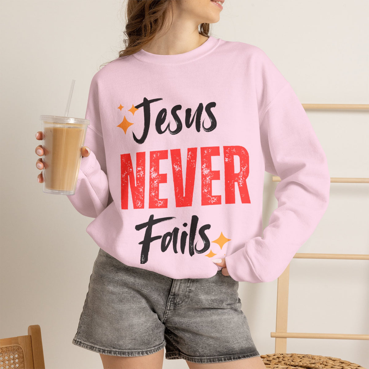 Jesus Never Fails Sweatshirt