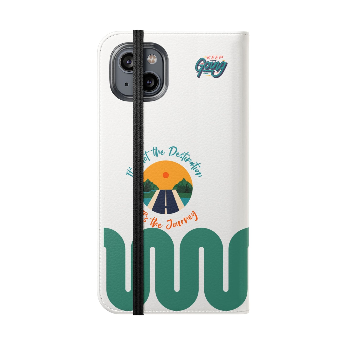 Inspirational Phone Flip Cases - Keep Going: Travel Lovers, Motivational Gifts, Phone Accessories, Road Trip Essentials, Adventure Gear