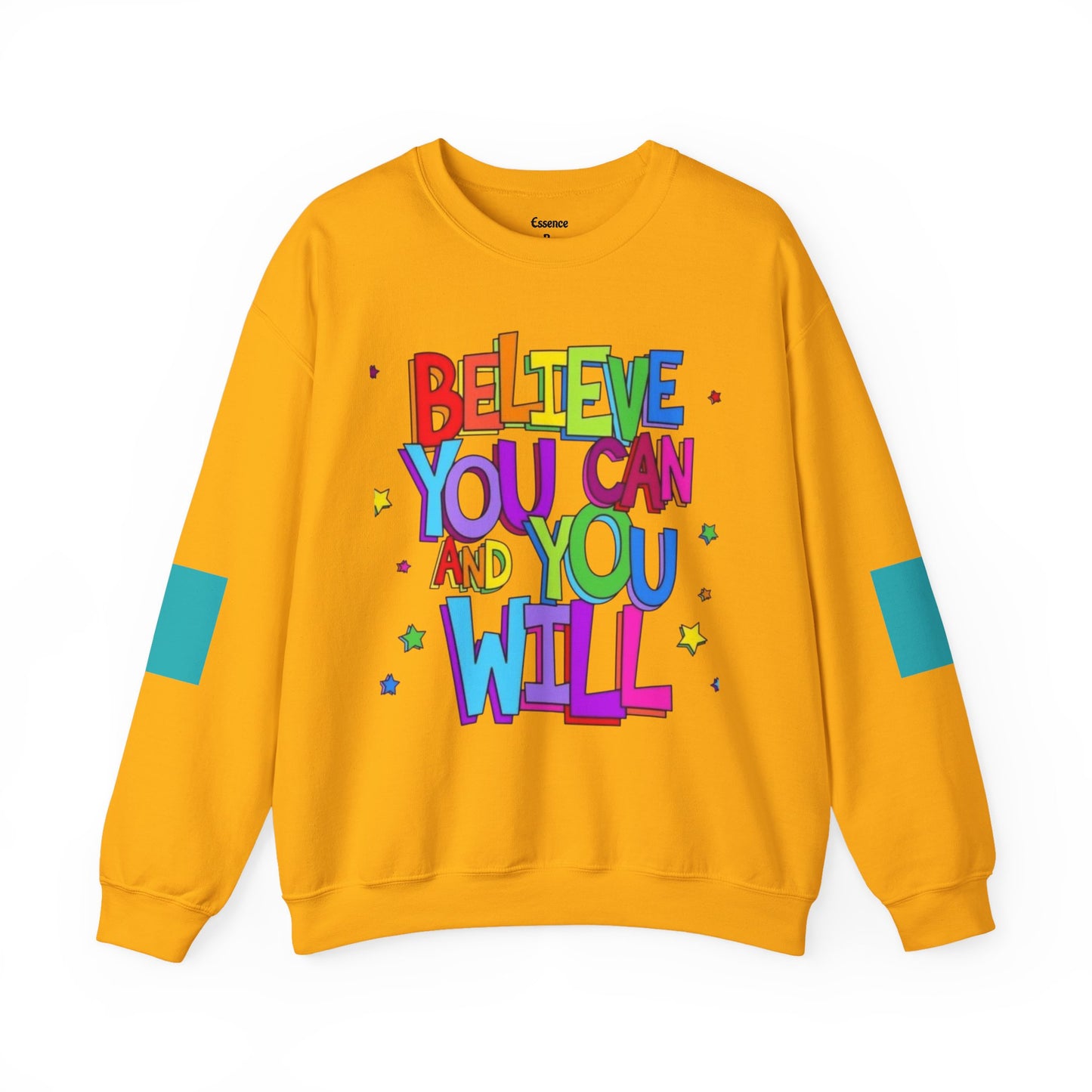 Colorful Motivational Crewneck Sweatshirt, Cozy Unisex Sweater, Inspiration Gift, Uplifting Apparel, Everyday Wear, Positive Vibes