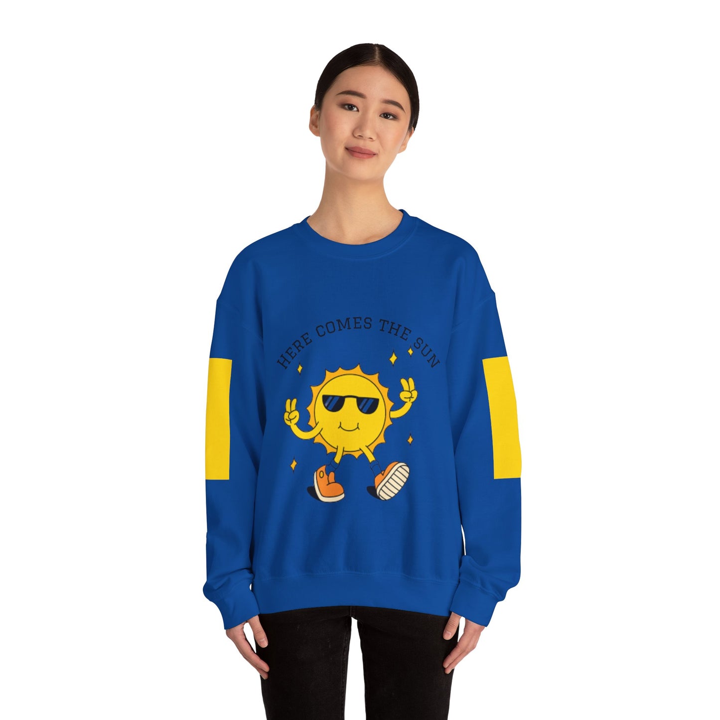 Sunny Vibes Sweatshirt - Bright Unisex Crewneck for Casual Days, Gift for Friends, Spring Fashion, Fun Layering, Sunshine Design