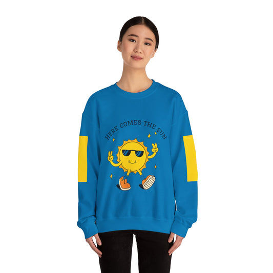 Sunny Vibes Sweatshirt - Bright Unisex Crewneck for Casual Days, Gift for Friends, Spring Fashion, Fun Layering, Sunshine Design