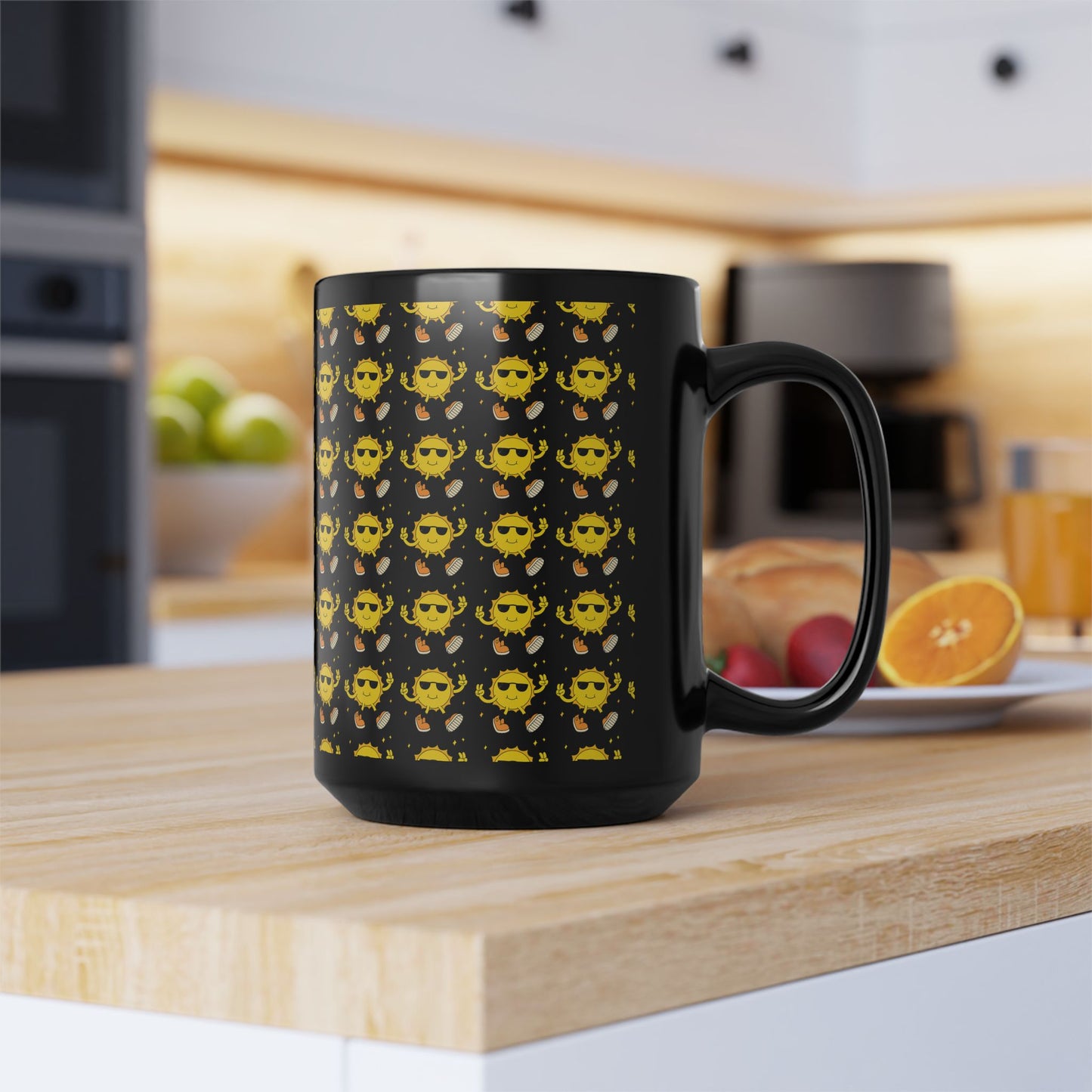 Vibrant Cartoon Illustration Mug - Perfect for Coffee Lovers, Gift for Friends, Quirky Kitchen Decor, Unique Birthday Gift, Fun Collectible