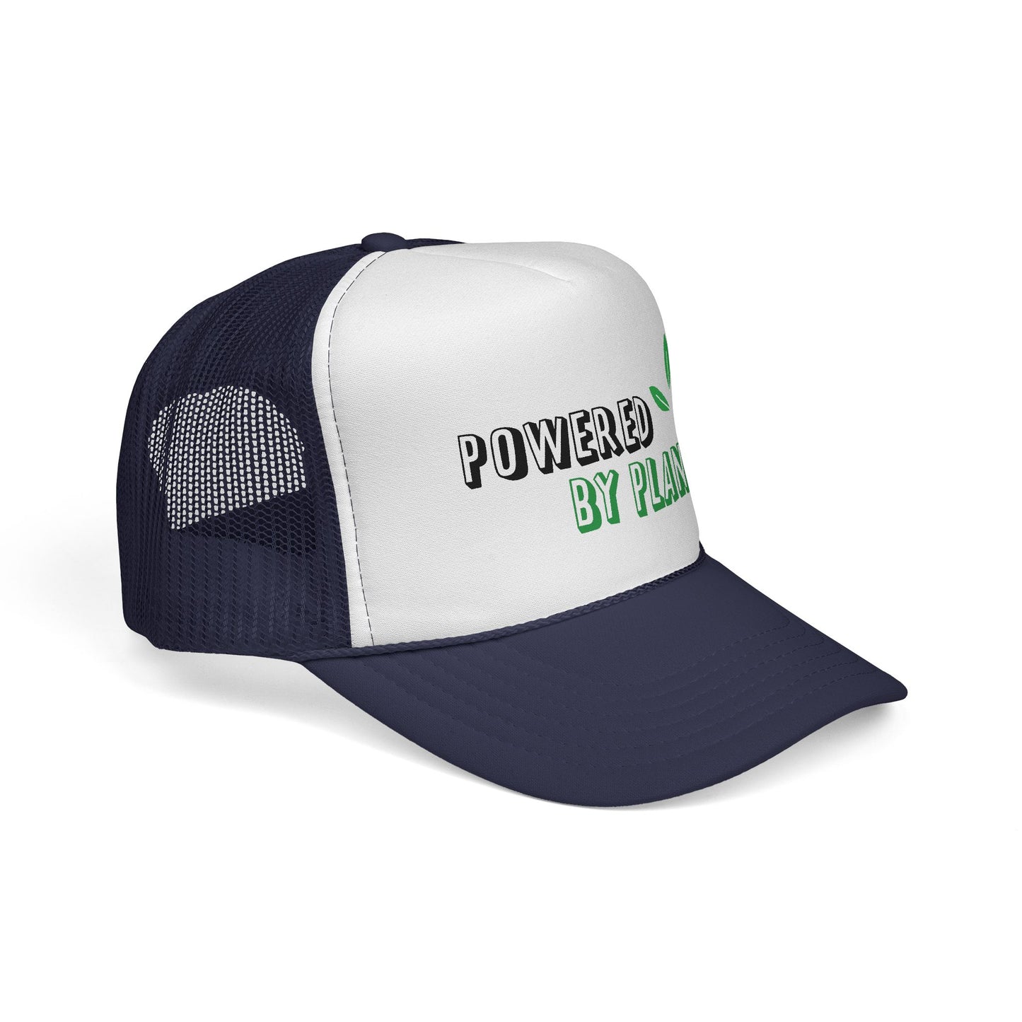 Eco-Friendly Trucker Cap - Powered by Plants, Sustainable Gift, Casual Hat for Plant Lovers, Gardening Accessory, Everyday Wear, Earth Day