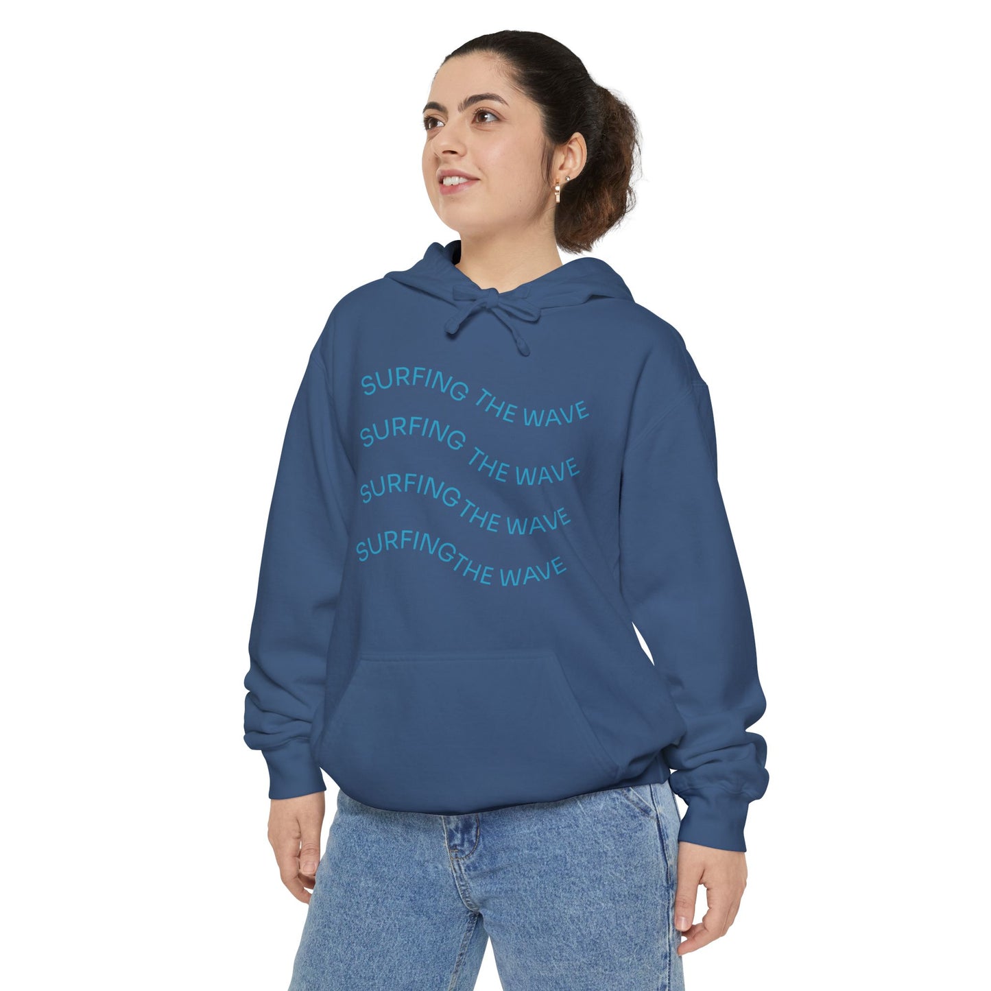 Surfing Wave Hoodie, Beachwear, Unisex Pullover, Casual Streetwear, Gift for Surfers, Summer Fashion