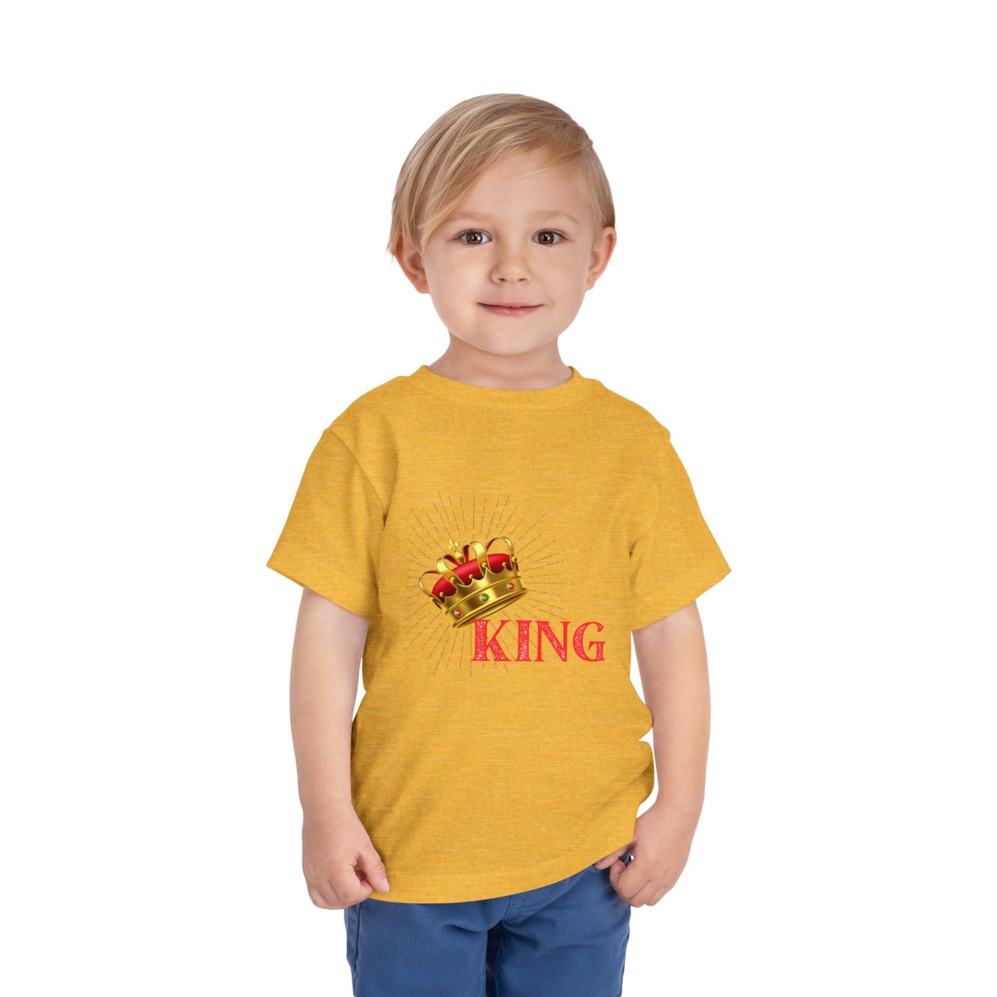 Toddler King Tee - Celebrate Royalty, Birthday Gift, Cute Toddler Shirt, Crown Design, Fun Casual Wear, Kids Apparel