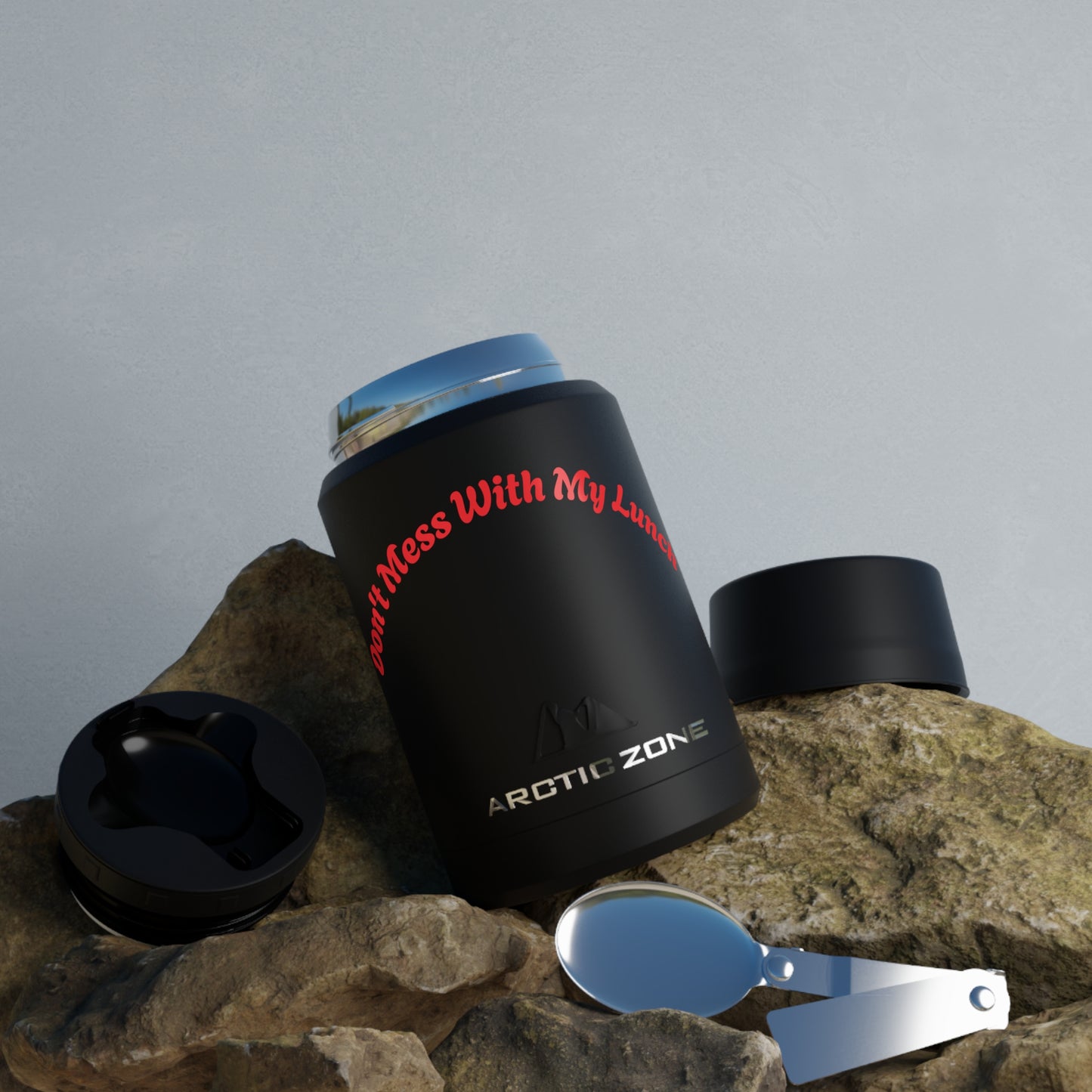 Insulated Food Jar with Funny Saying, Durable Lunch Container, Perfect for Picnics, Campouts, and Work