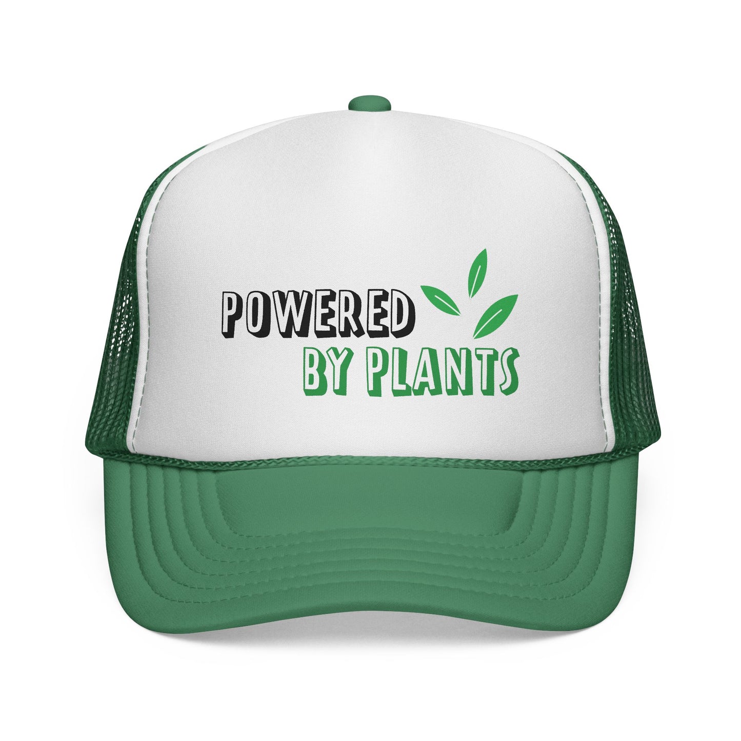 Eco-Friendly Trucker Cap - Powered by Plants, Sustainable Gift, Casual Hat for Plant Lovers, Gardening Accessory, Everyday Wear, Earth Day