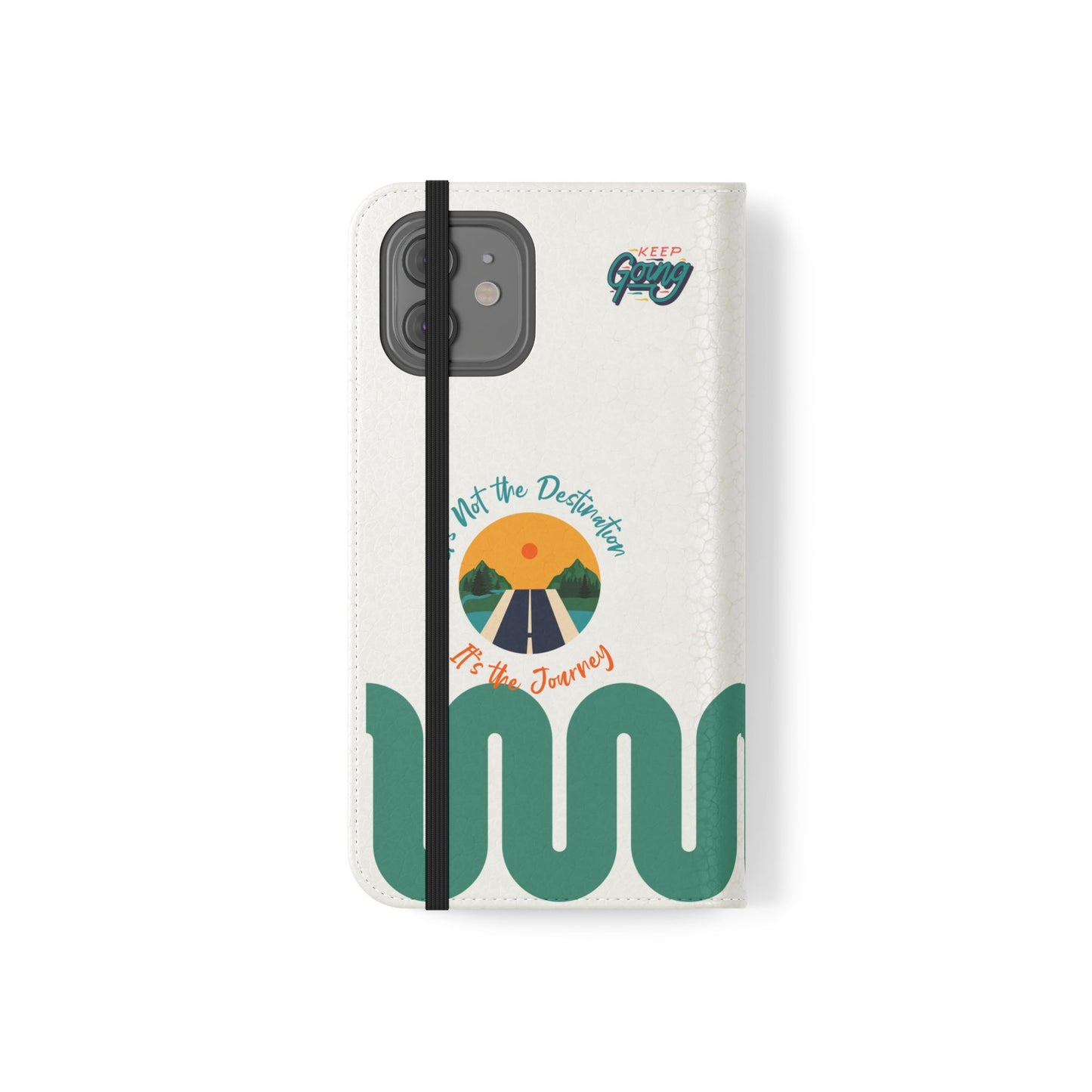 Inspirational Phone Flip Cases - Keep Going: Travel Lovers, Motivational Gifts, Phone Accessories, Road Trip Essentials, Adventure Gear